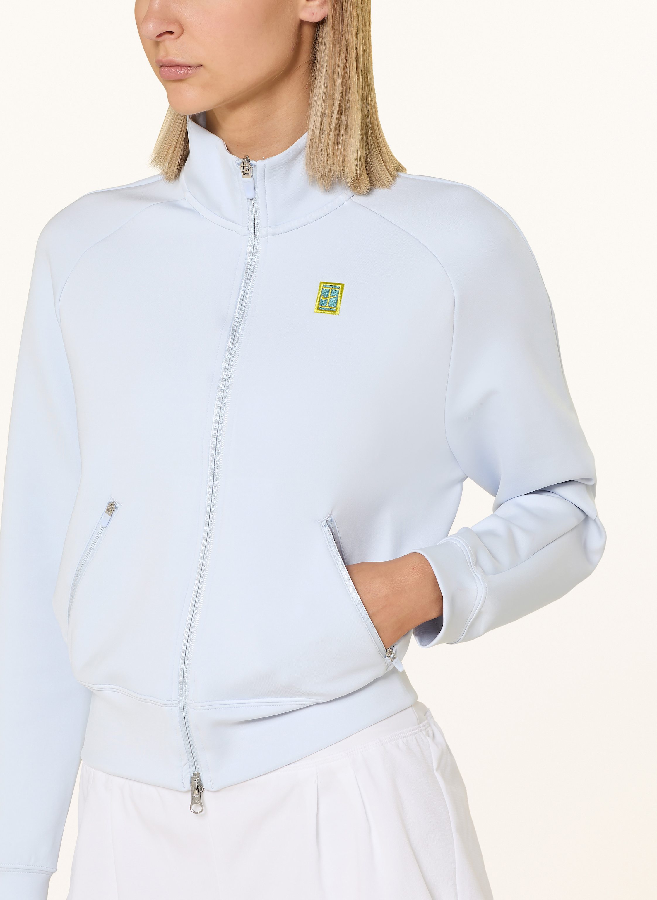 Thumbnail - Nike Tennisjacke Court grau