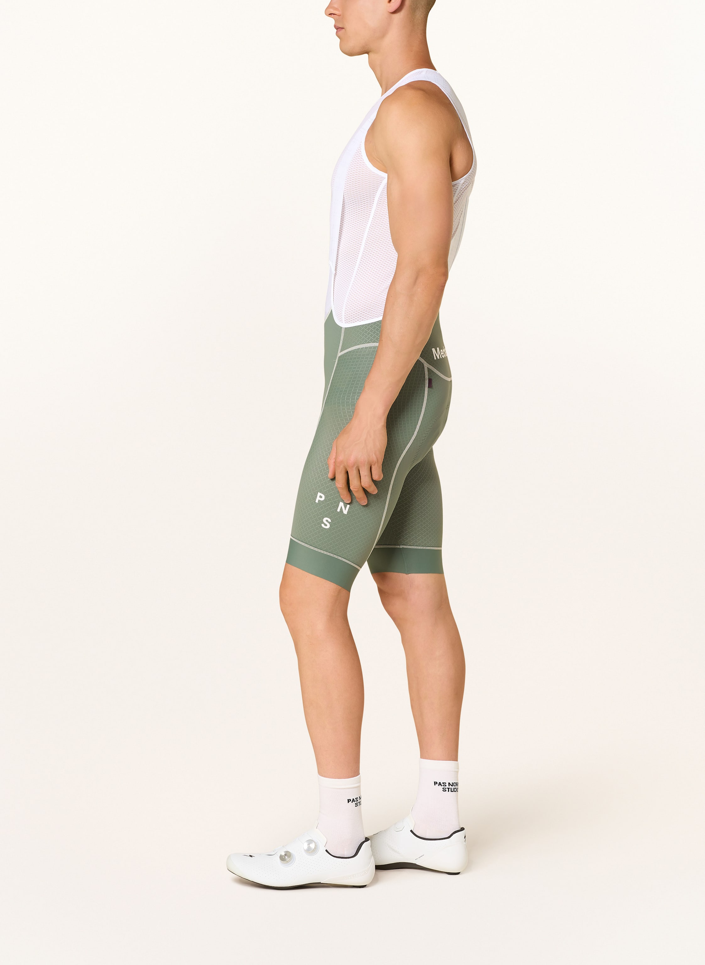 Thumbnail - Pas Normal Studios Radhose Mechanism Bibs Mit Trägern Und Gepolstertem Einsatz gruen