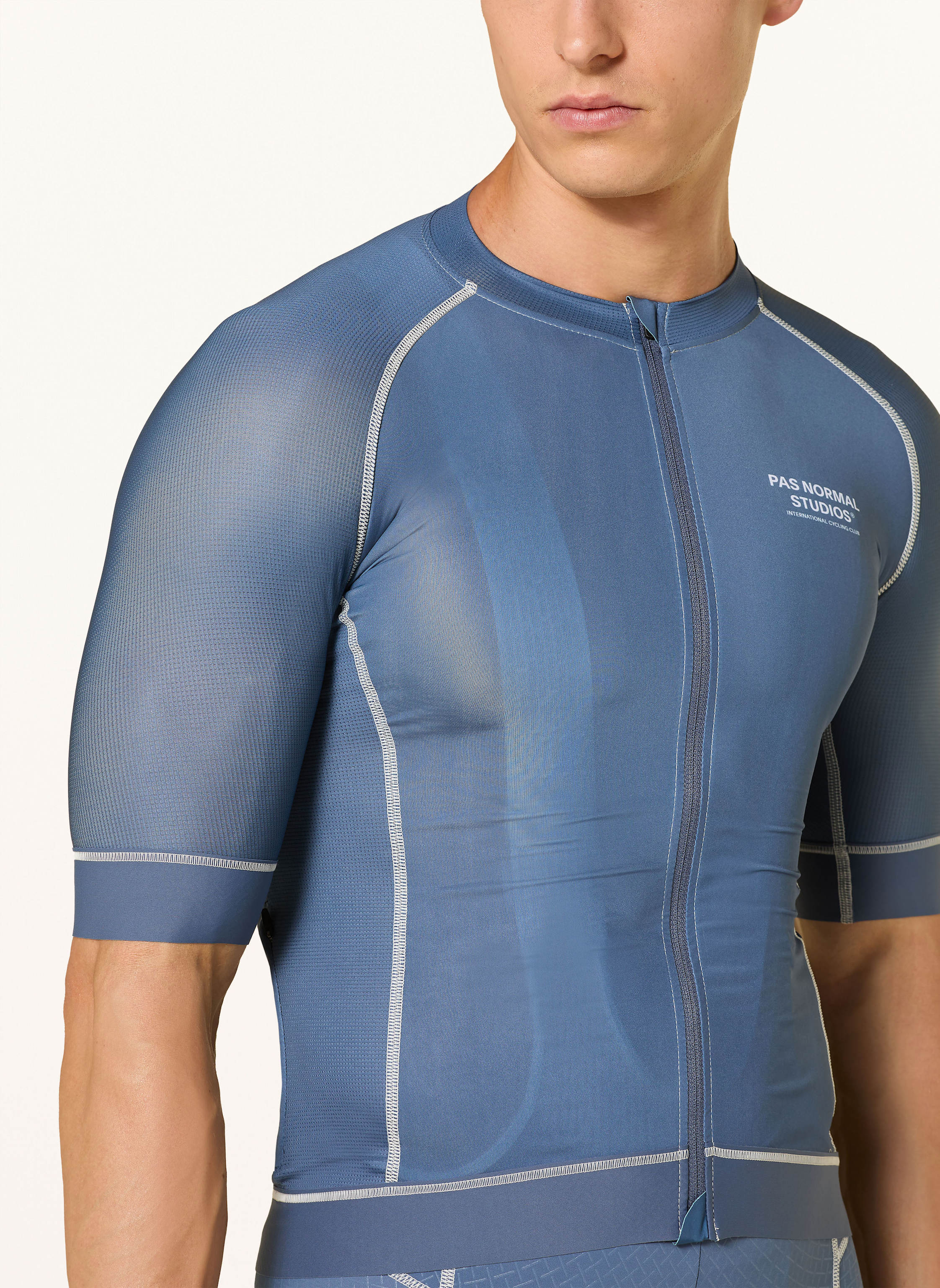 Thumbnail - Pas Normal Studios Radtrikot Mechanism blau