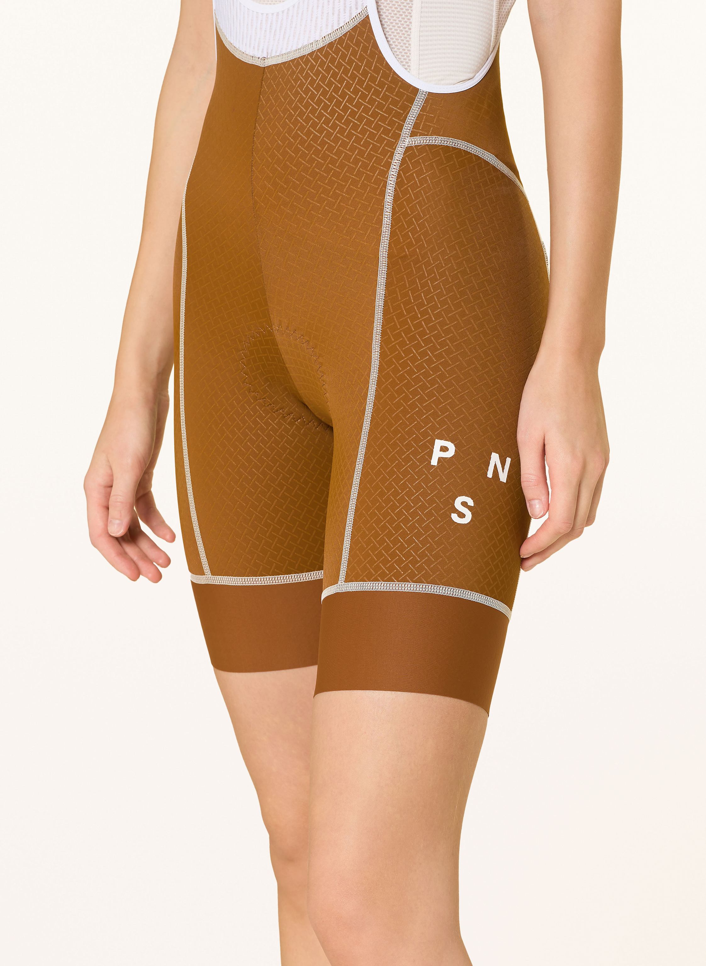 Thumbnail - Pas Normal Studios Radhose Mechanism Bibs Mit Trägern Und Gepolstertem Einsatz braun