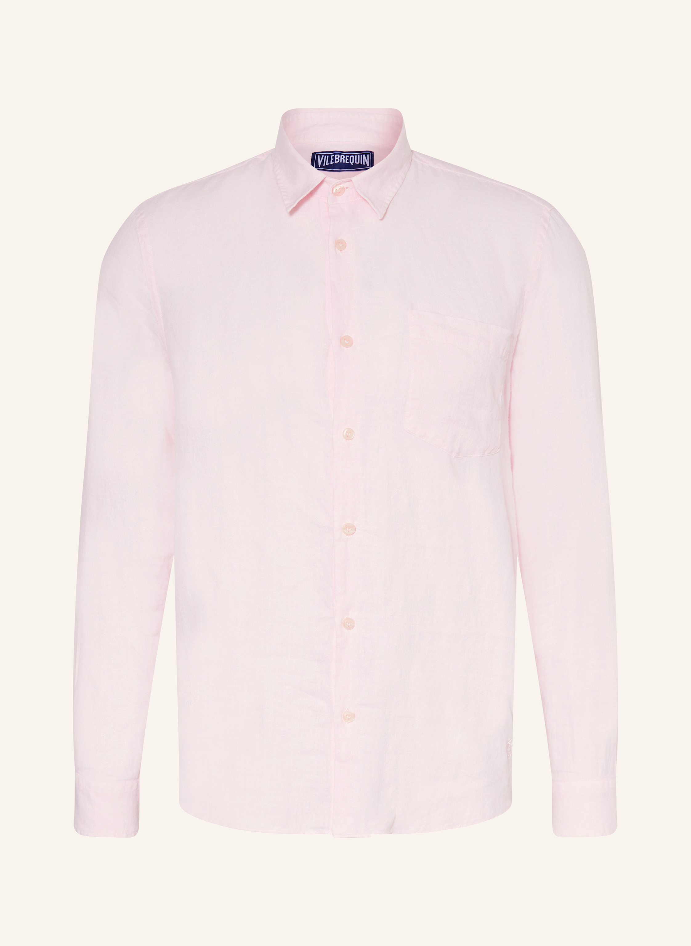 Vilebrequin Vilebrequin Leinenhemd Regulrar Fit rosa in HELLROSA