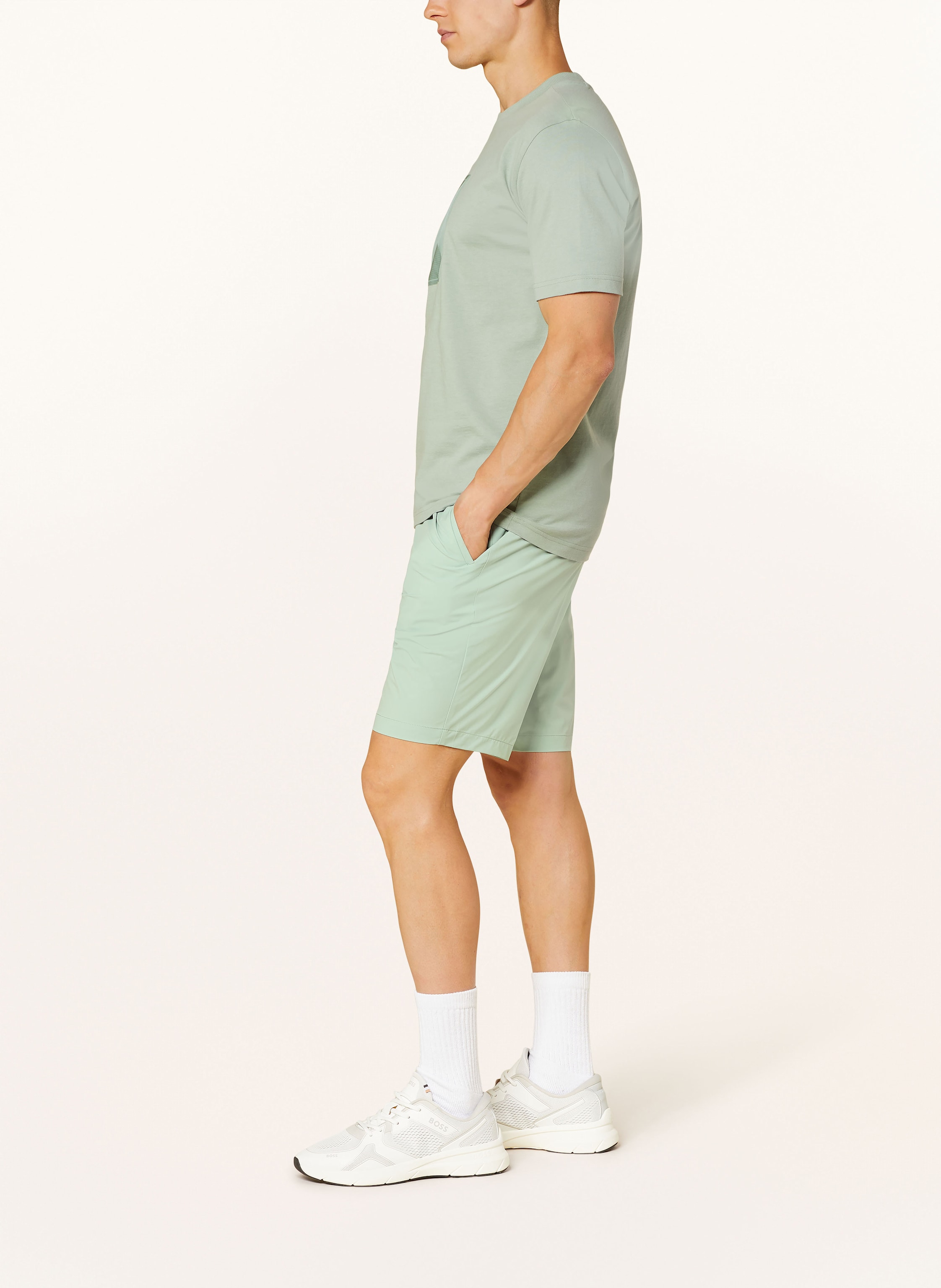 Thumbnail - Boss Shorts Speedflex Slim Fit gruen