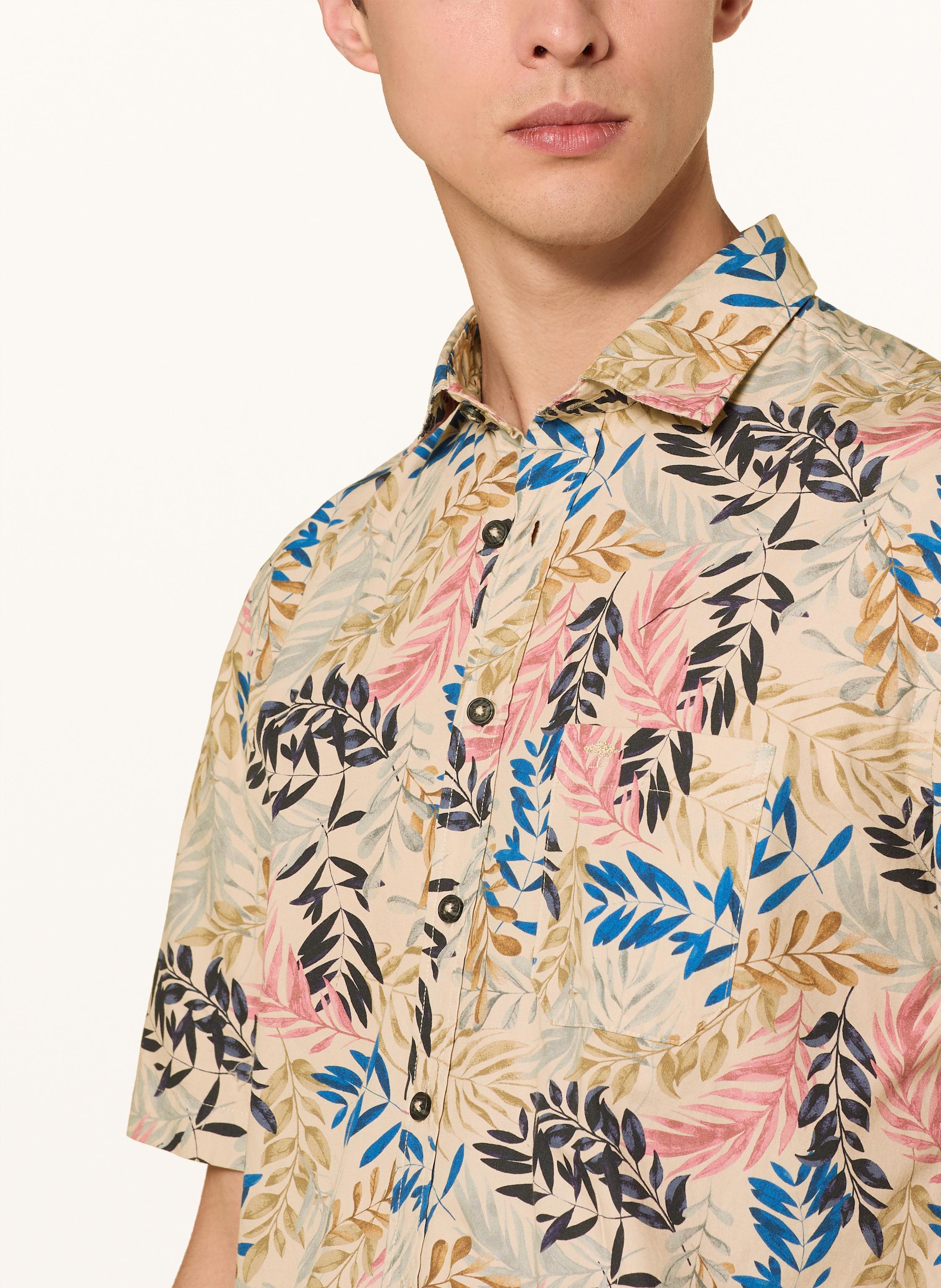 Thumbnail - Fynch-Hatton Kurzarm-Hemd Regular Fit beige