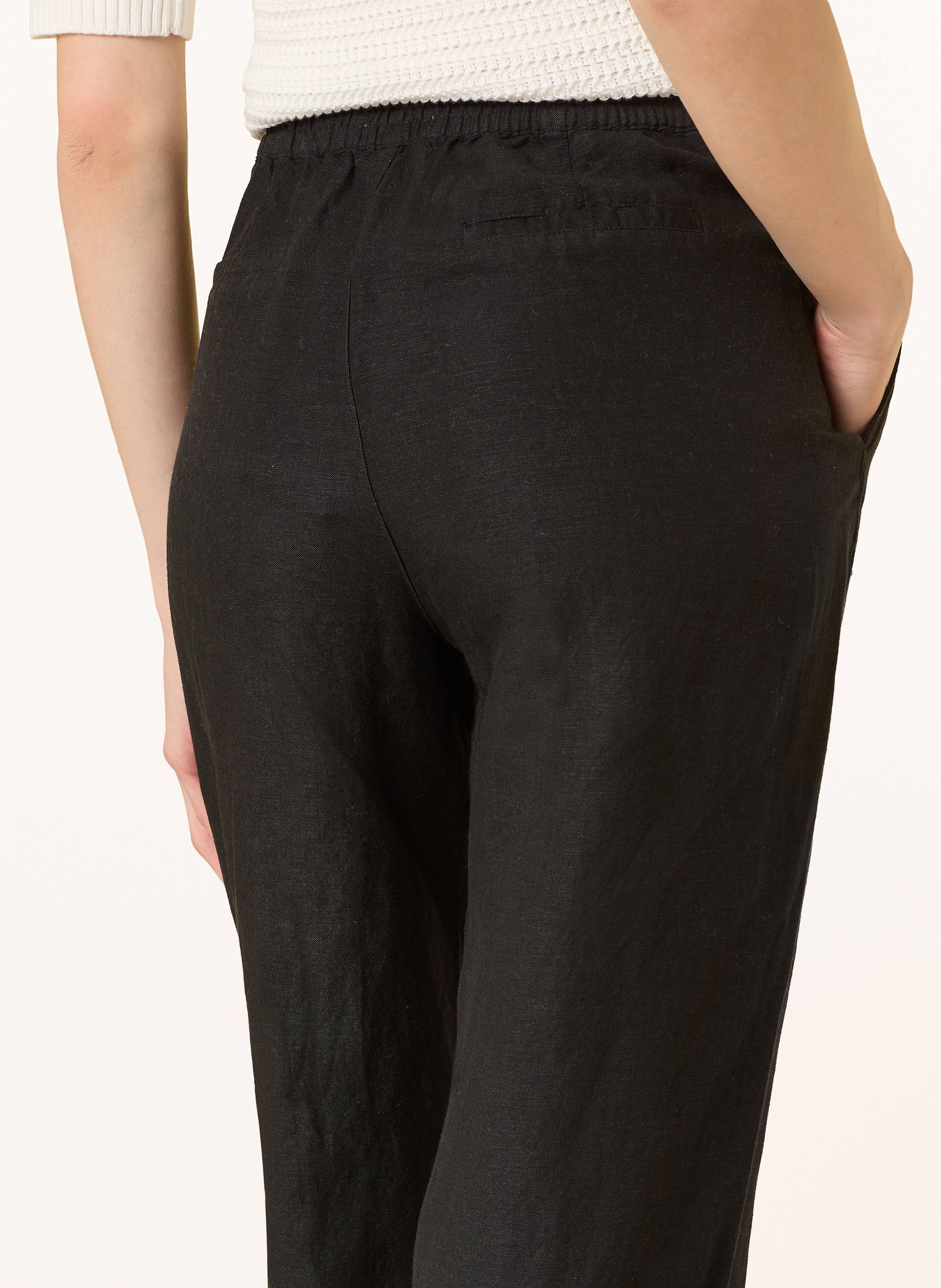 Thumbnail - Fynch-Hatton Hose Mit Leinen schwarz