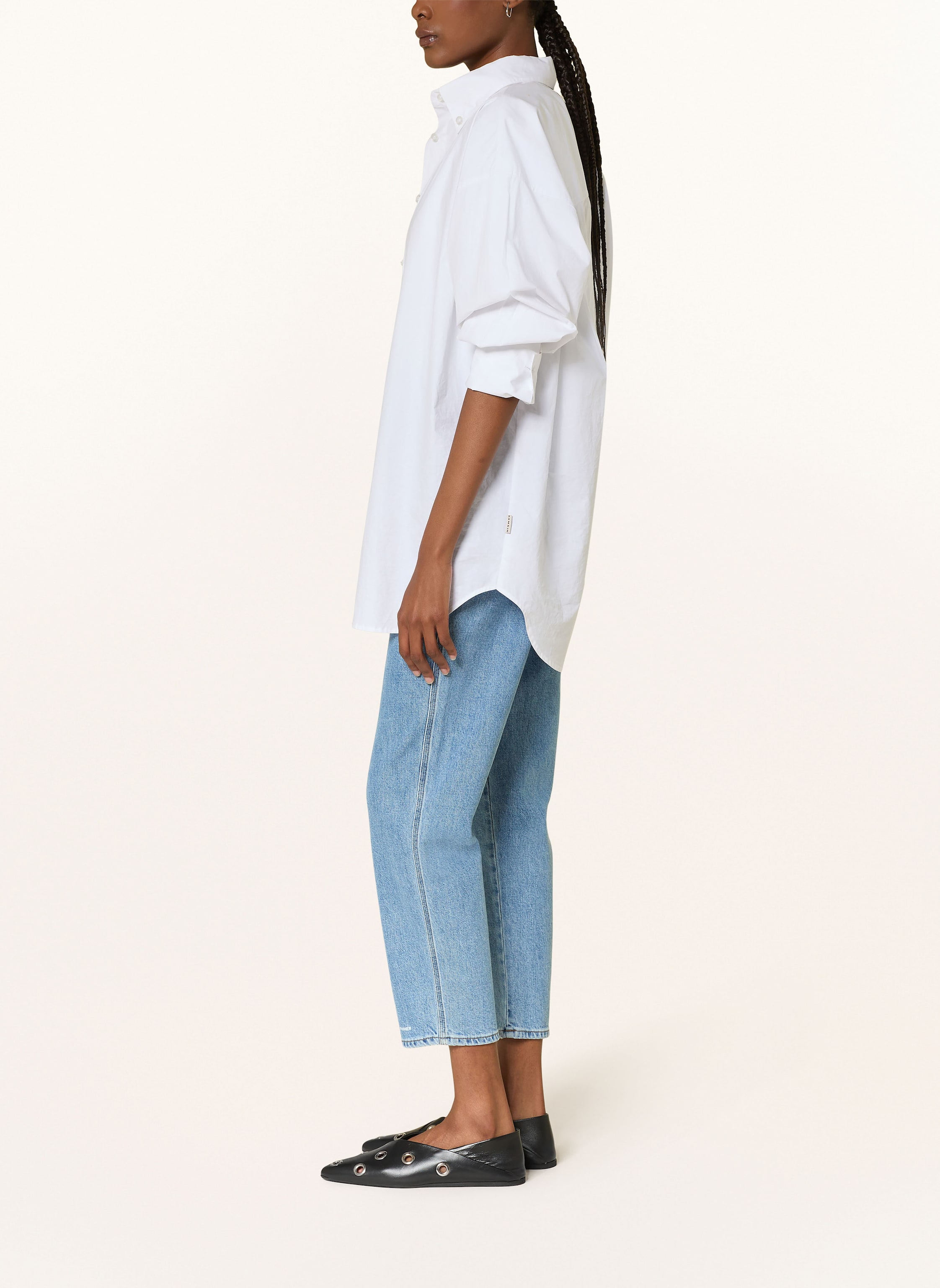 Thumbnail - Closed Cropped Jeans Pedal Pusher blau