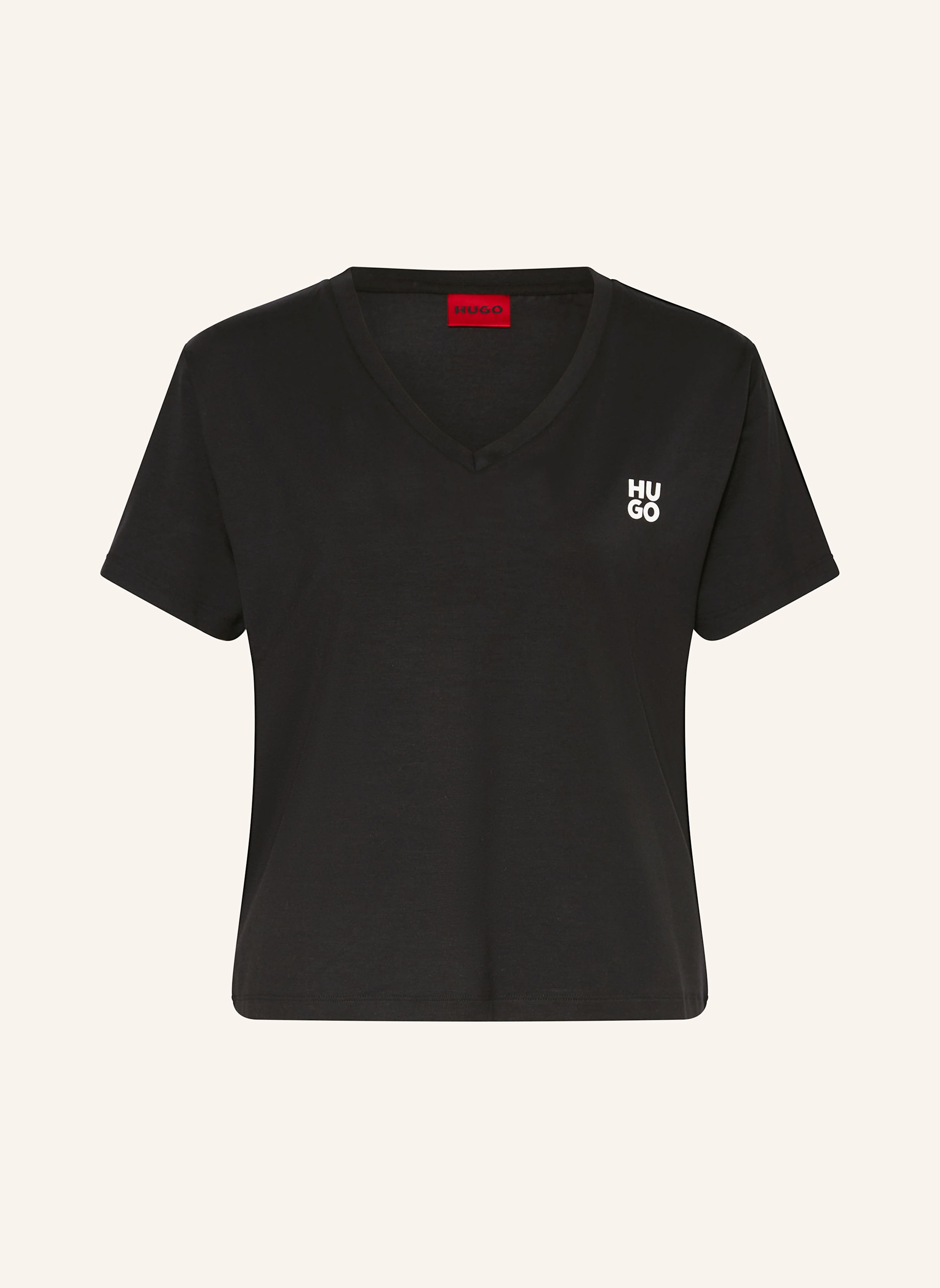 HUGO Schlafshirt NIKA in schwarz