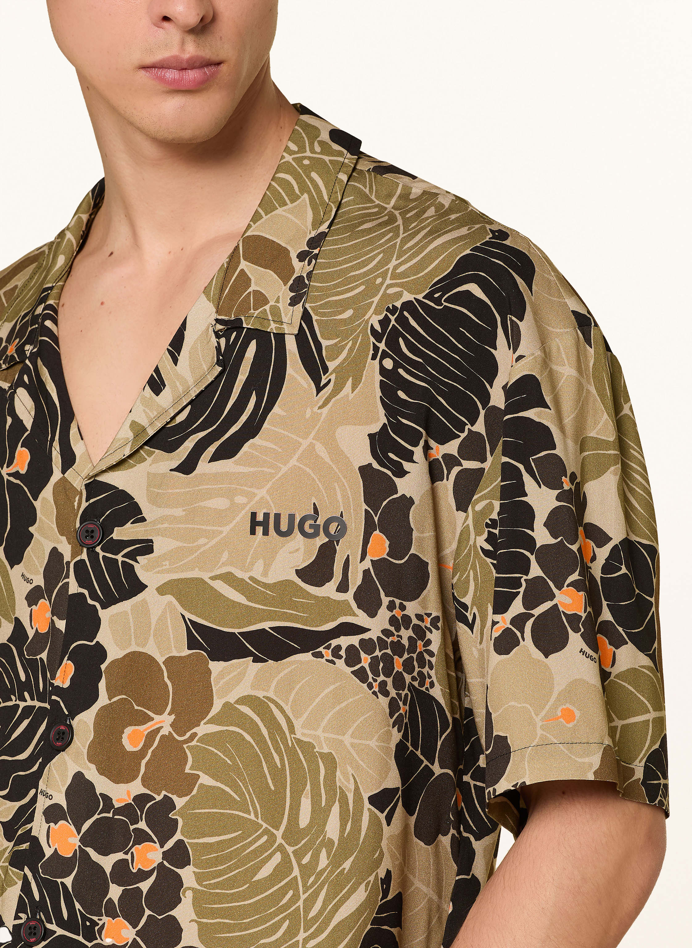 Thumbnail - Hugo Resorthemd Relaxed Fit schwarz