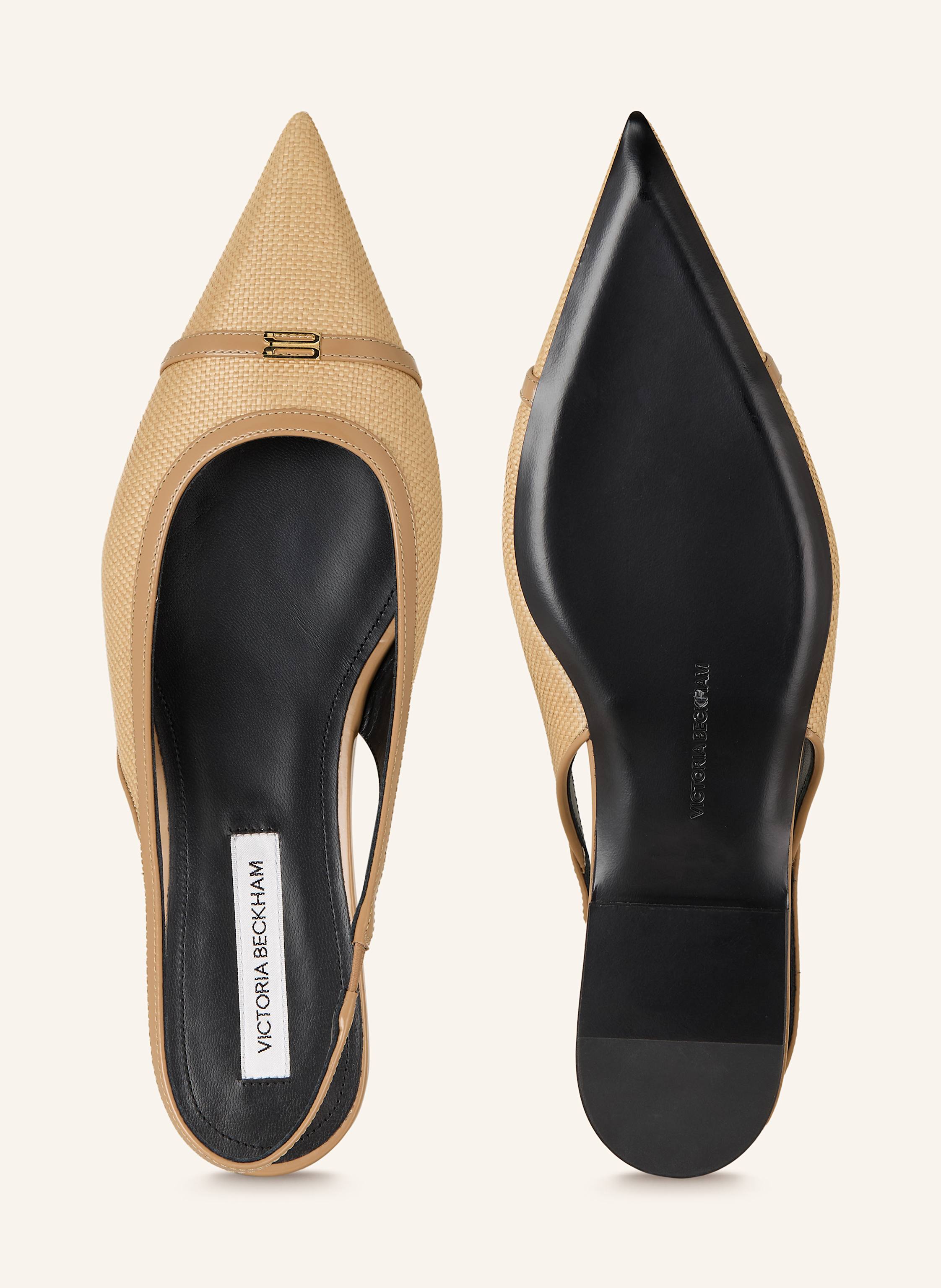 Thumbnail - Victoria Beckham Slingballerinas beige