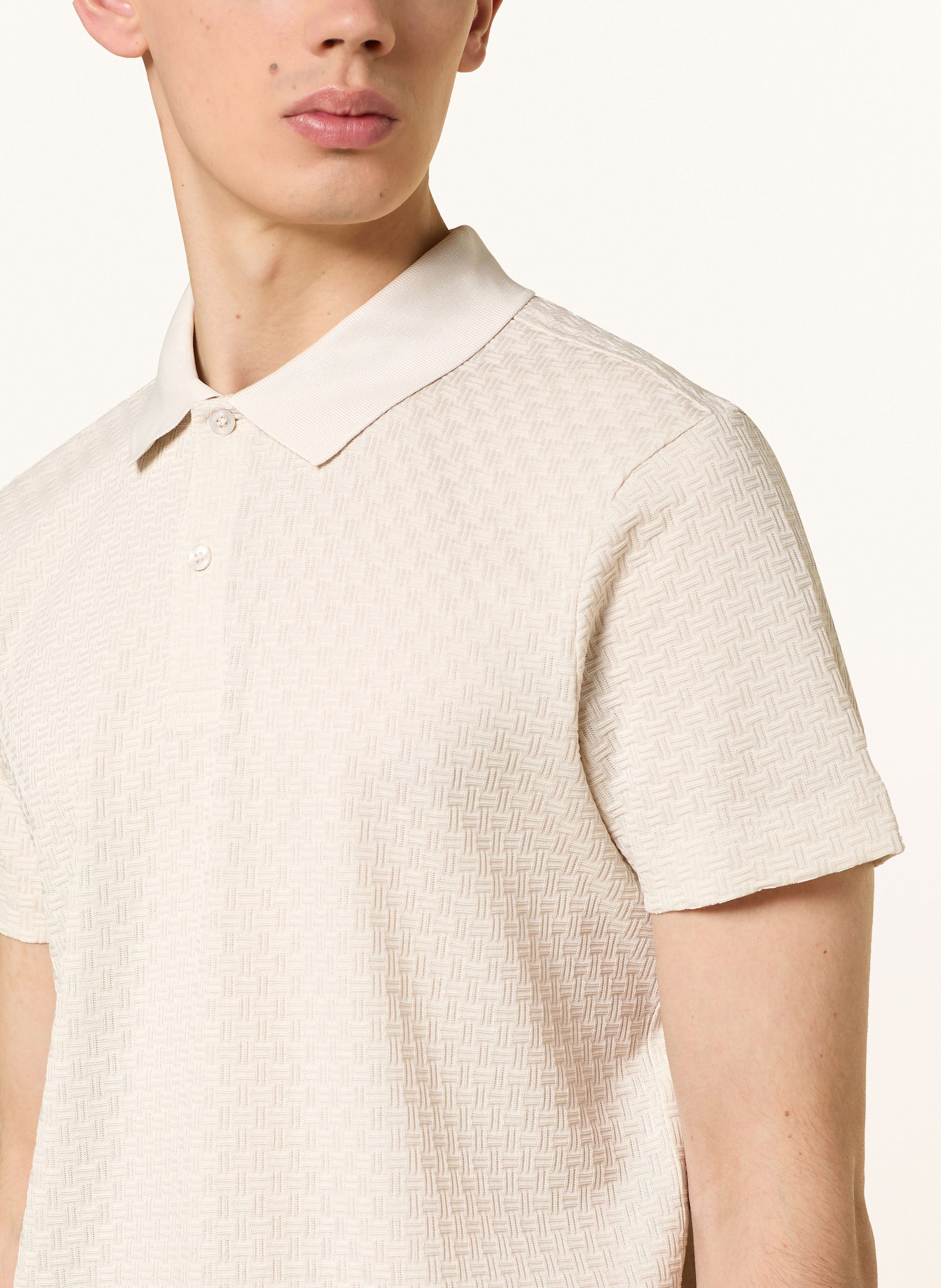 Thumbnail - Joop! Strick-Poloshirt Bradley beige