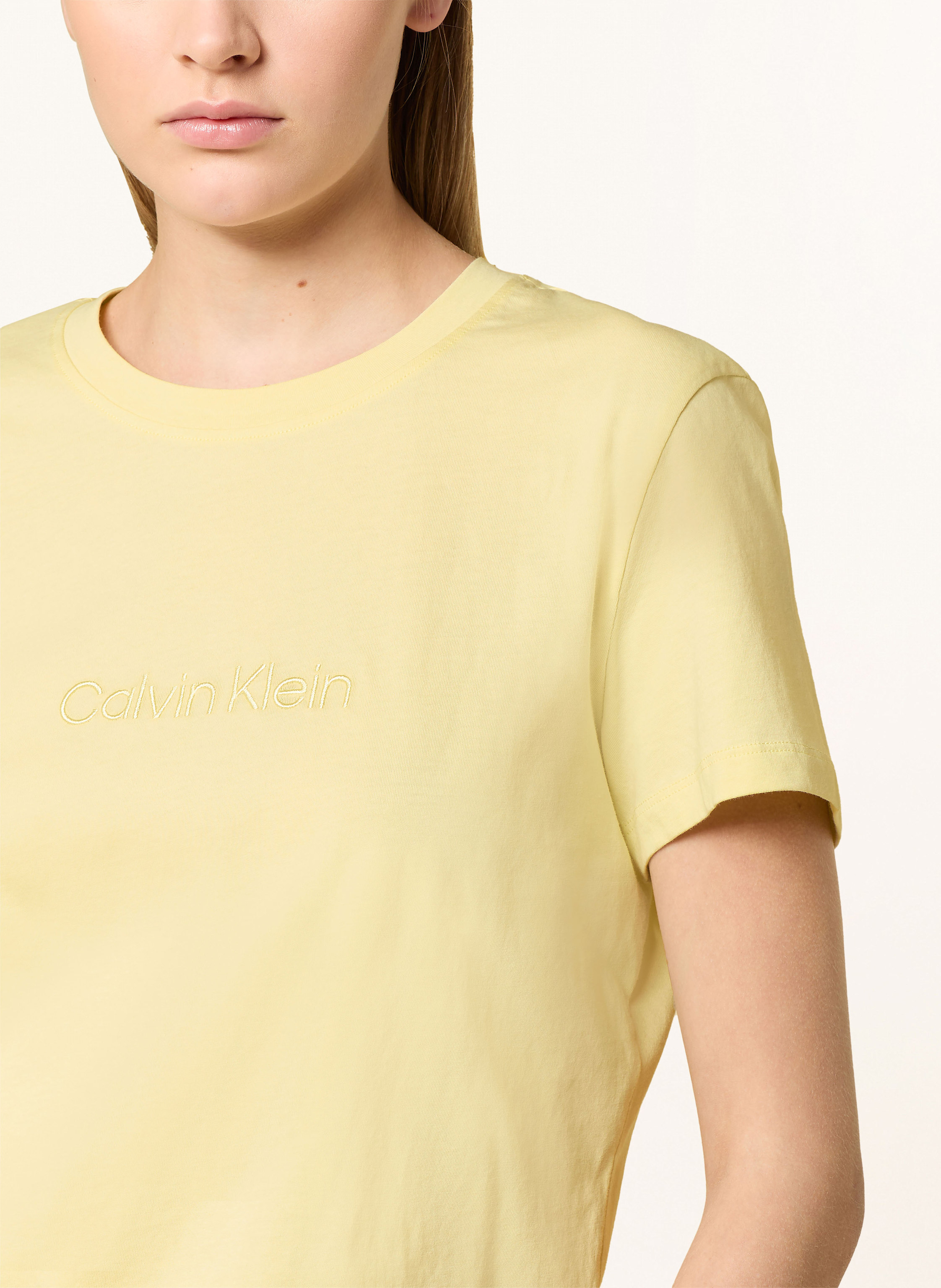 Thumbnail - Calvin Klein Schlafshirt Pure Cotton gelb