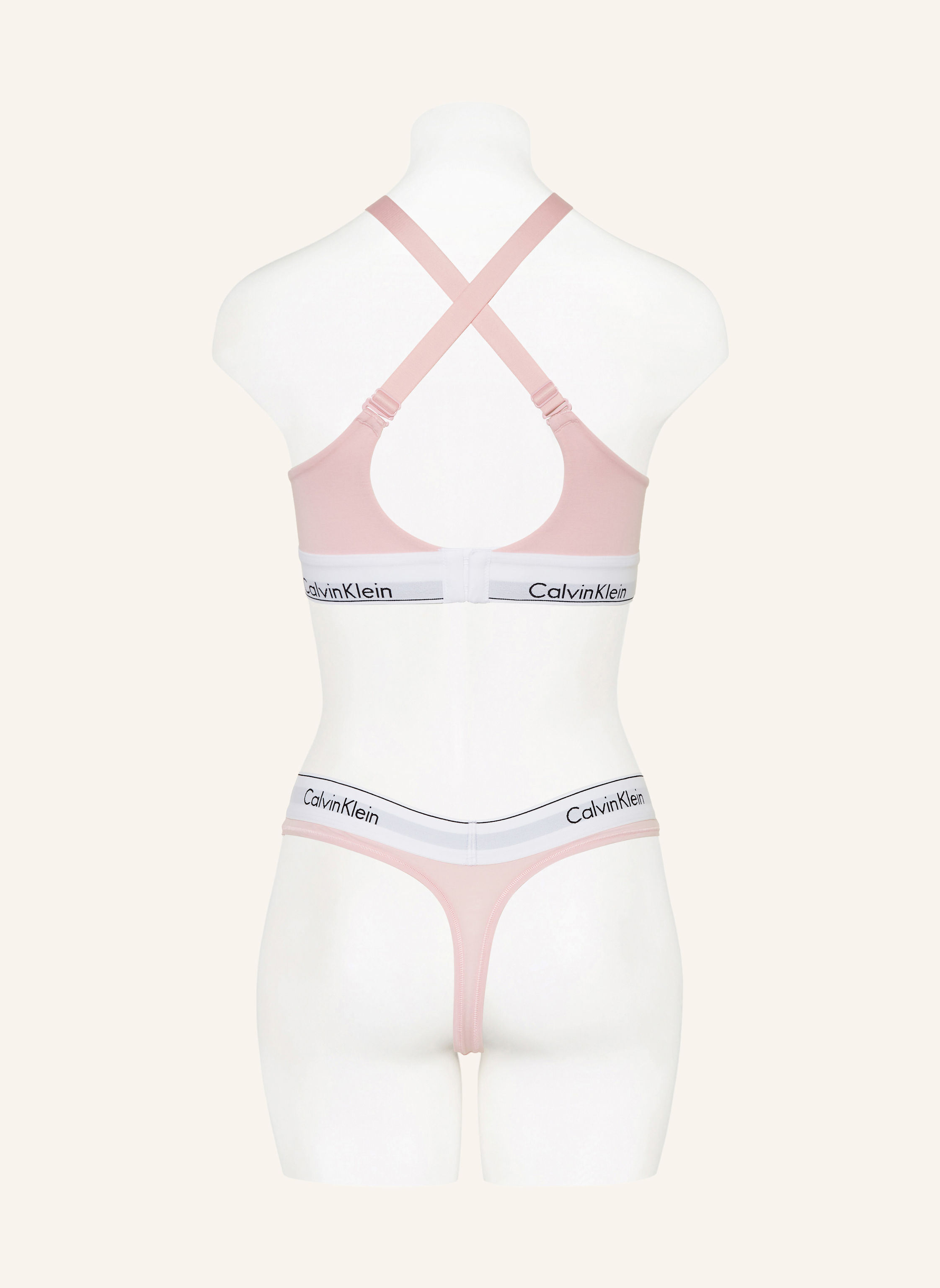 Thumbnail - Calvin Klein Push-Up-Bh Icon Cotton Modal rosa