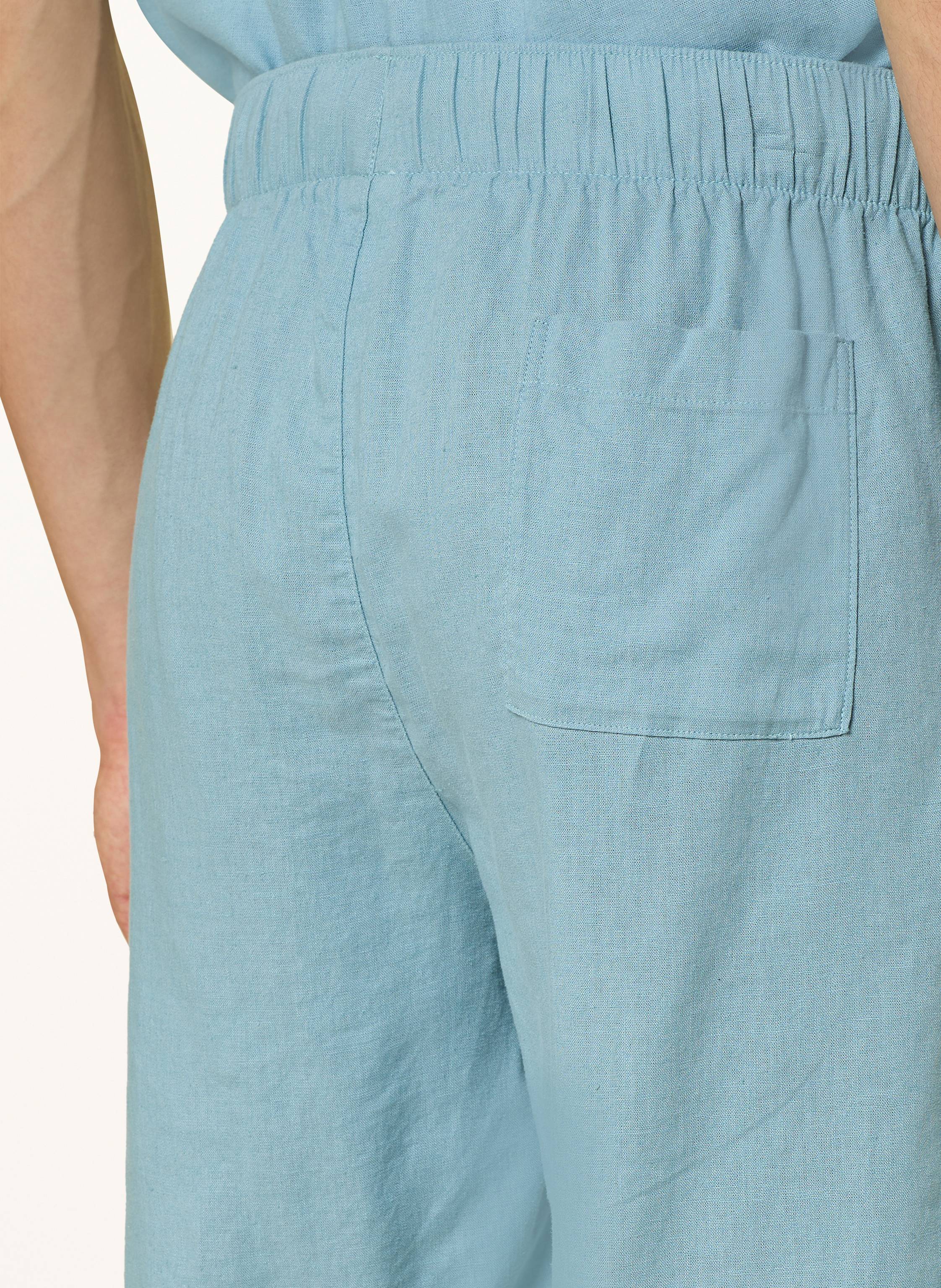 Thumbnail - Calvin Klein Schlafshorts Linen Blend Mit Leinen blau