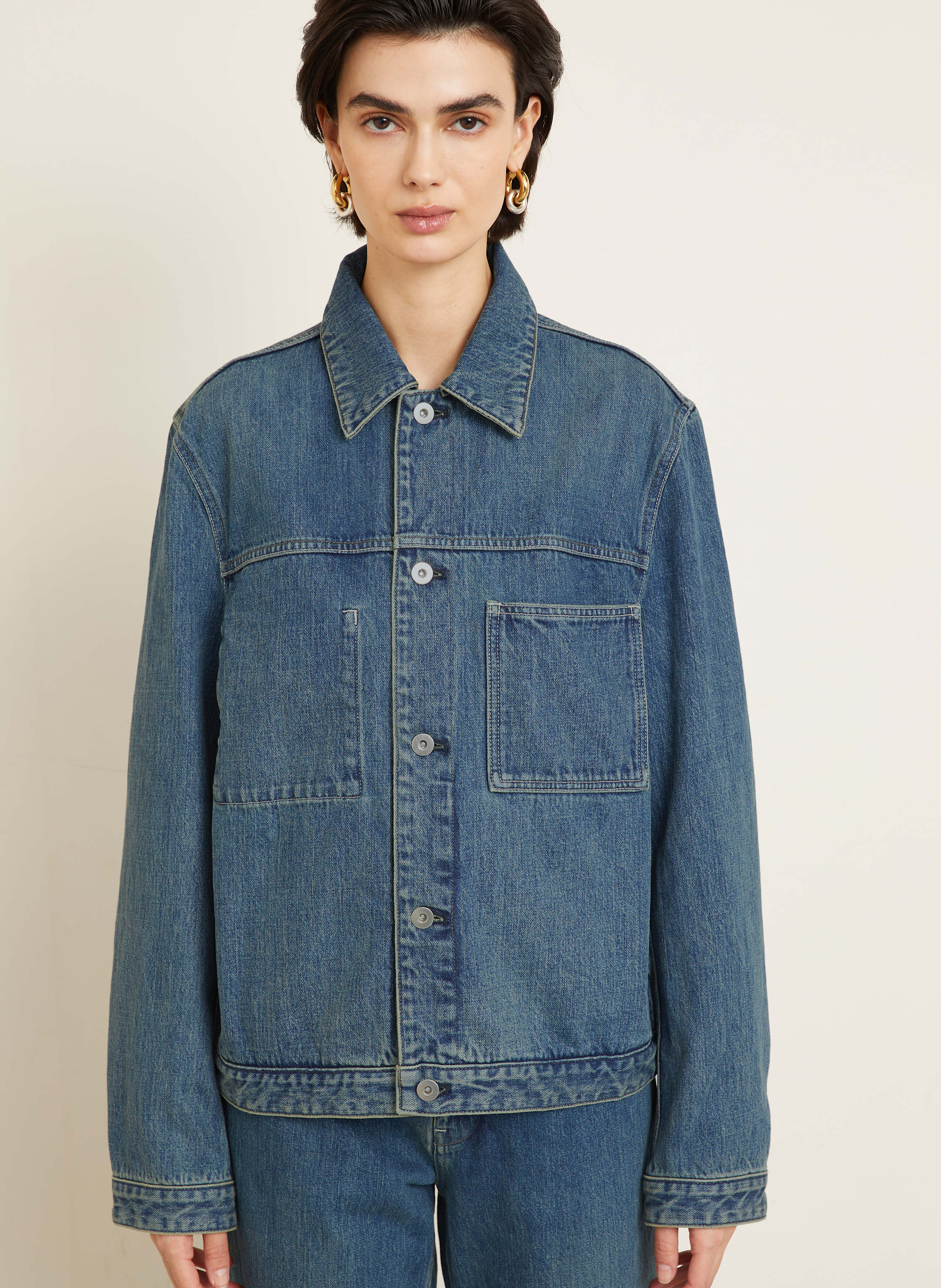 Thumbnail - Jil Sander Jeansjacke blau