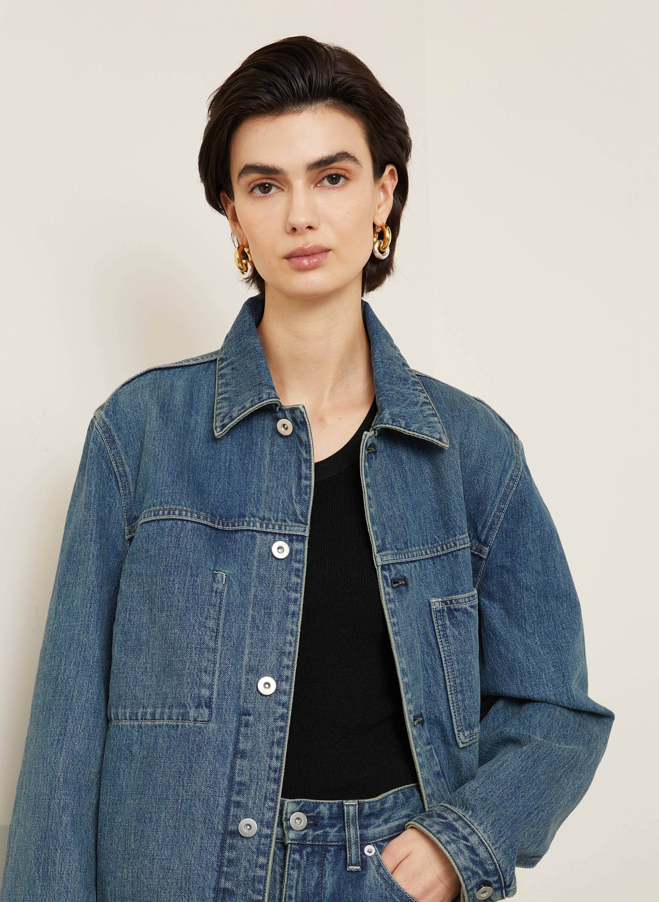Thumbnail - Jil Sander Jeansjacke blau