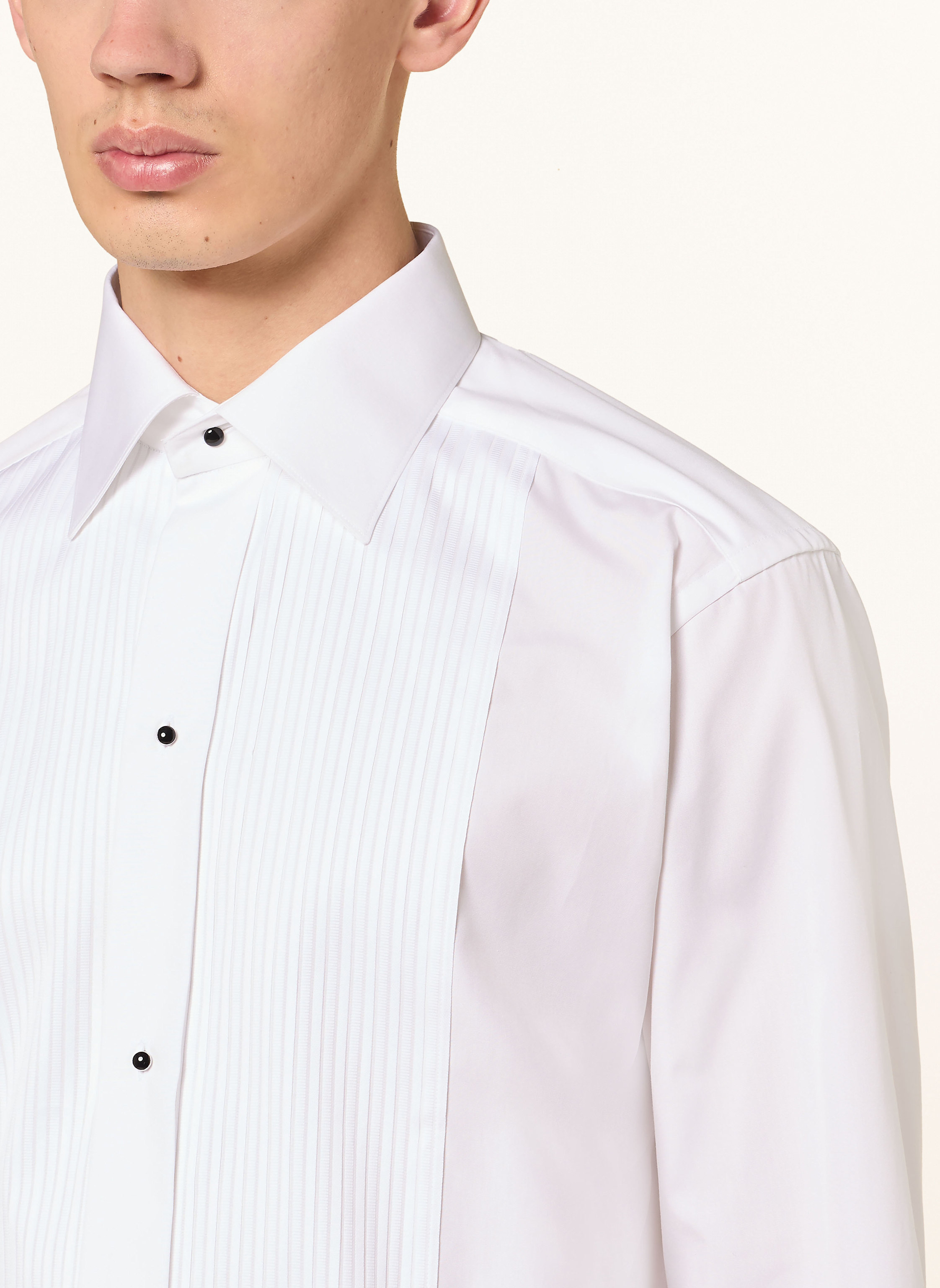 Thumbnail - Eton Smoking-Hemd Eve Slim Fit Mit Umschlagmanschette weiss