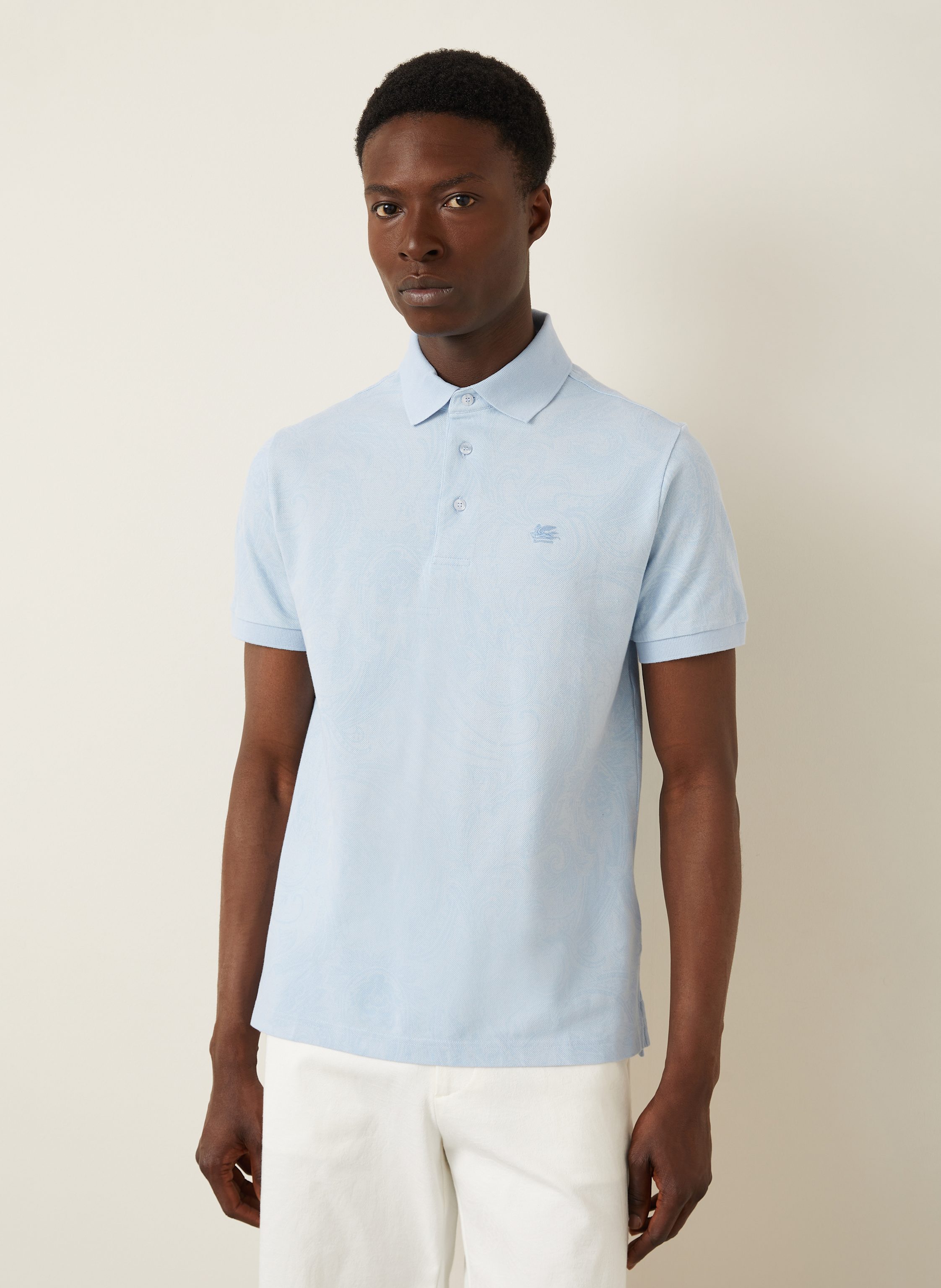 Thumbnail - Etro Piqué-Poloshirt blau