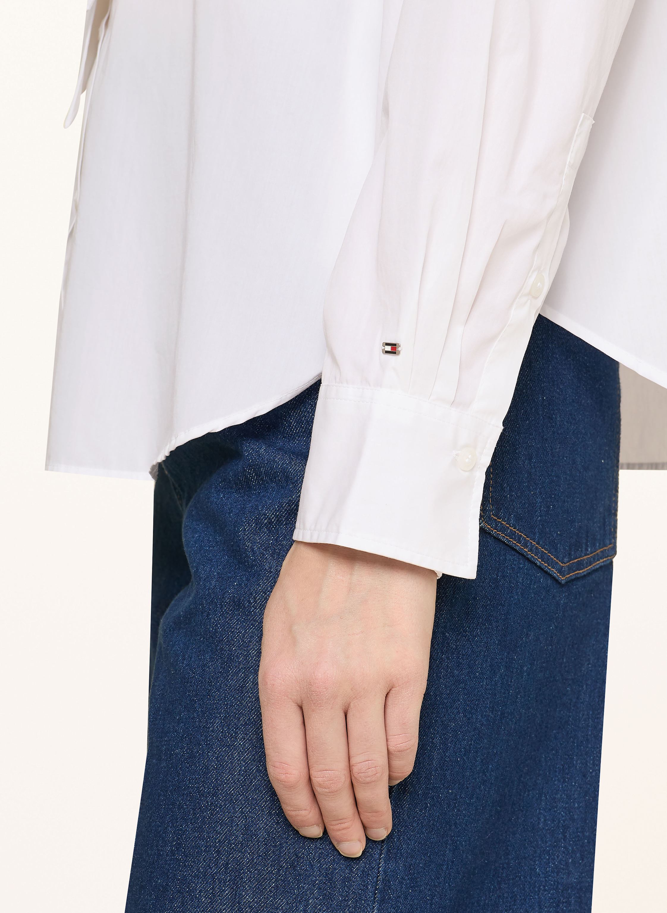Thumbnail - Tommy Hilfiger Hemdbluse Mit Schluppe weiss
