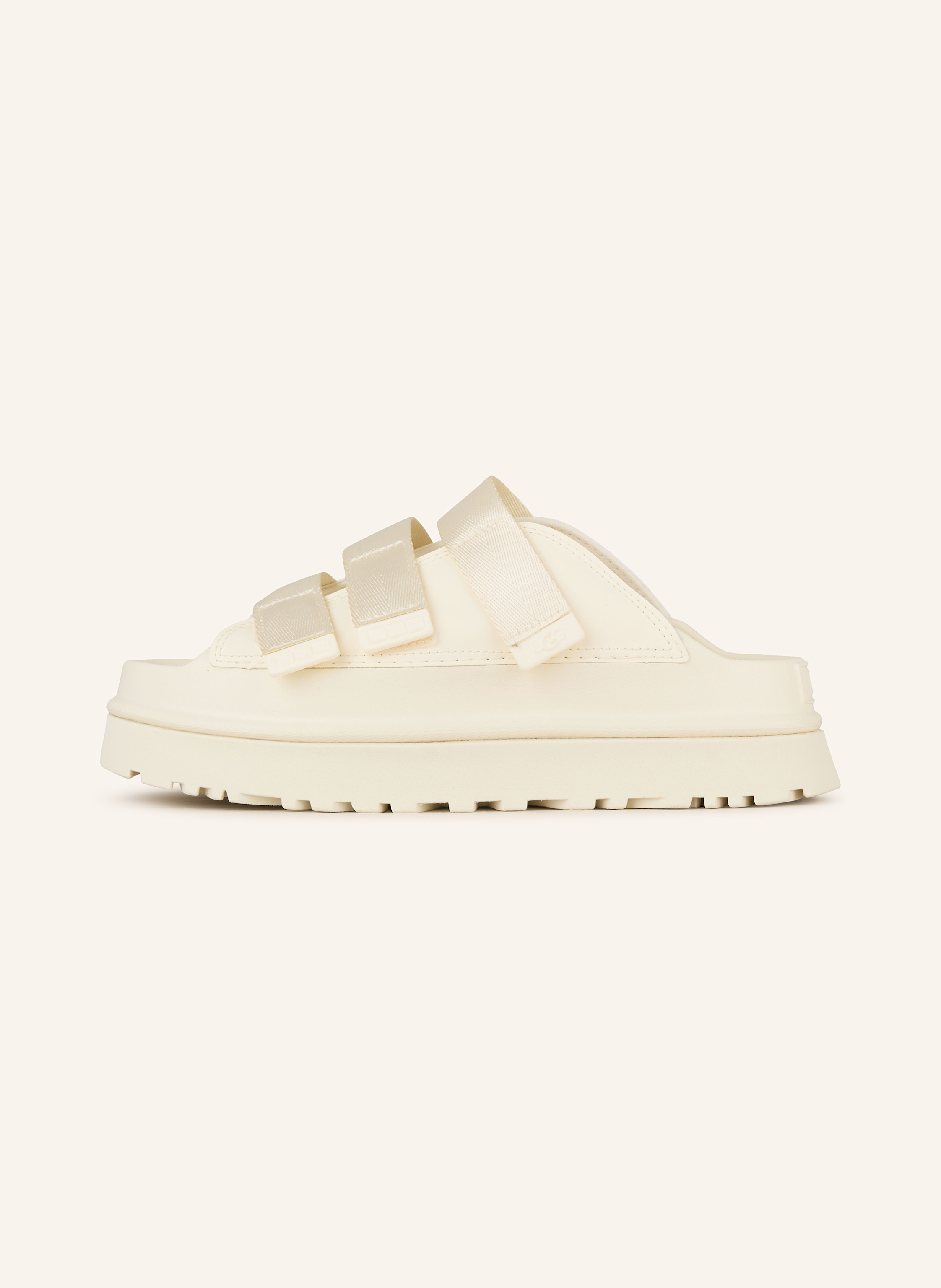 Thumbnail - Ugg Plateau-Pantoletten Goldenglow weiss