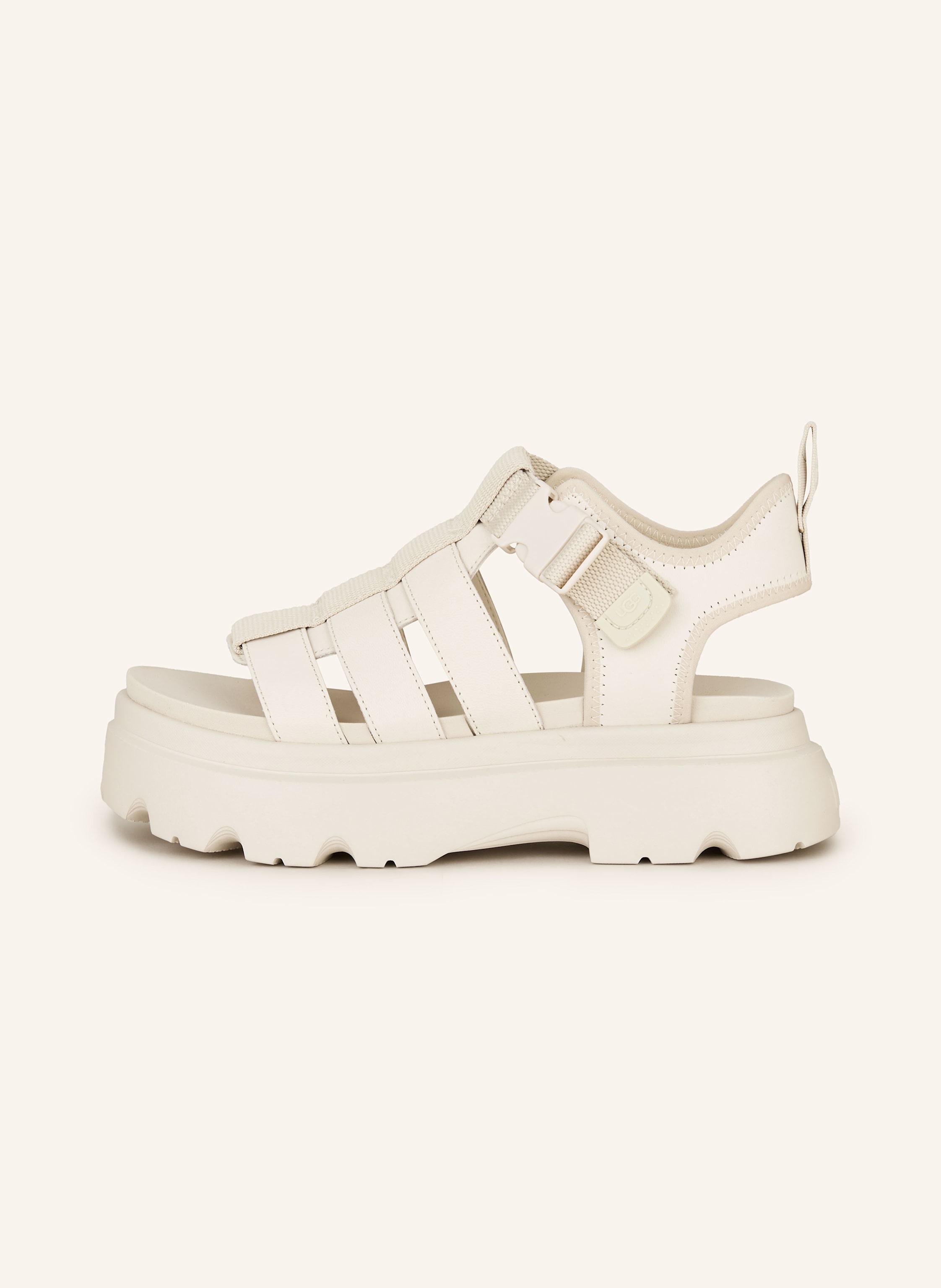 Thumbnail - Ugg Plateau-Sandalen Cora weiss