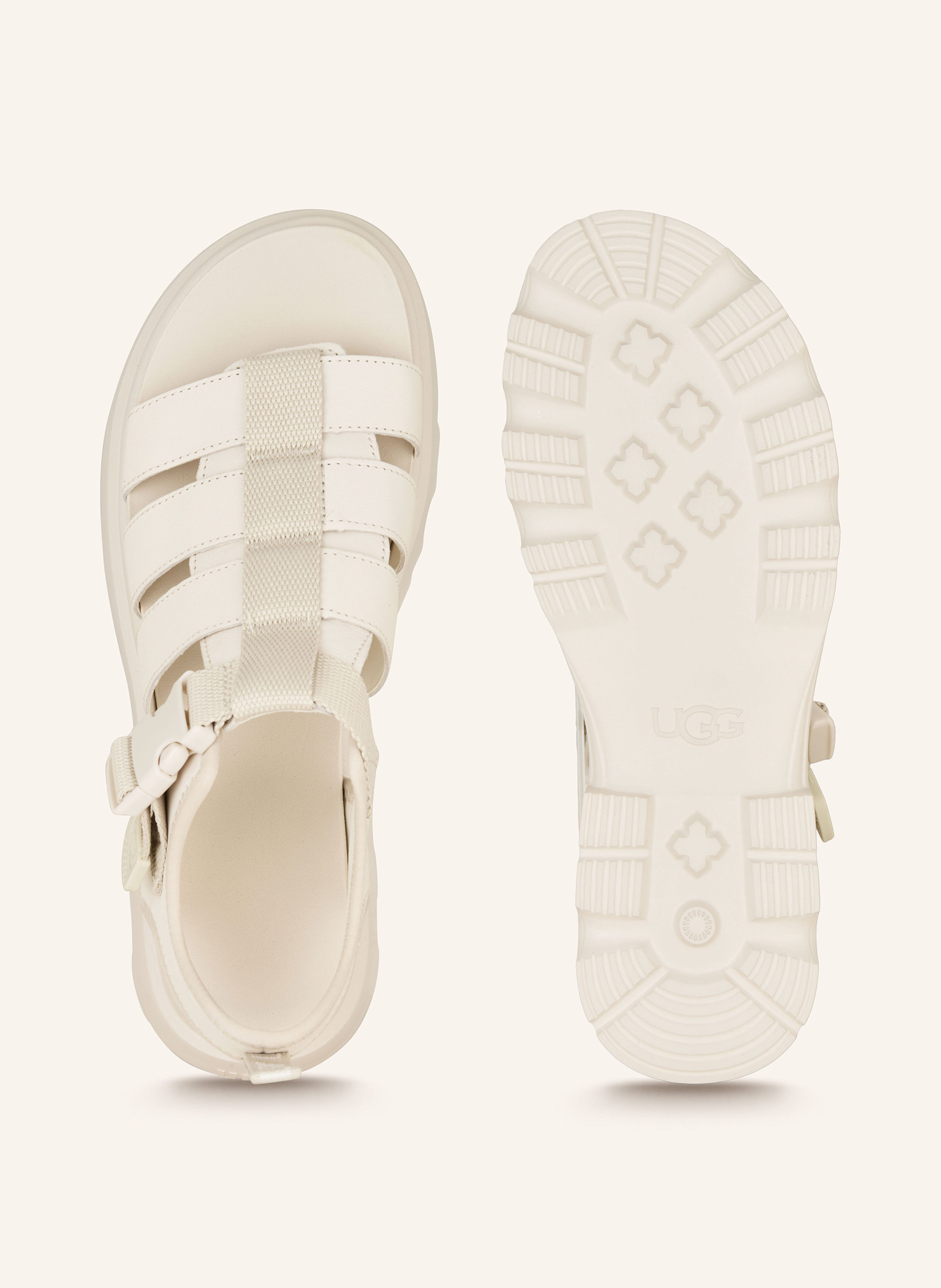 Thumbnail - Ugg Plateau-Sandalen Cora weiss