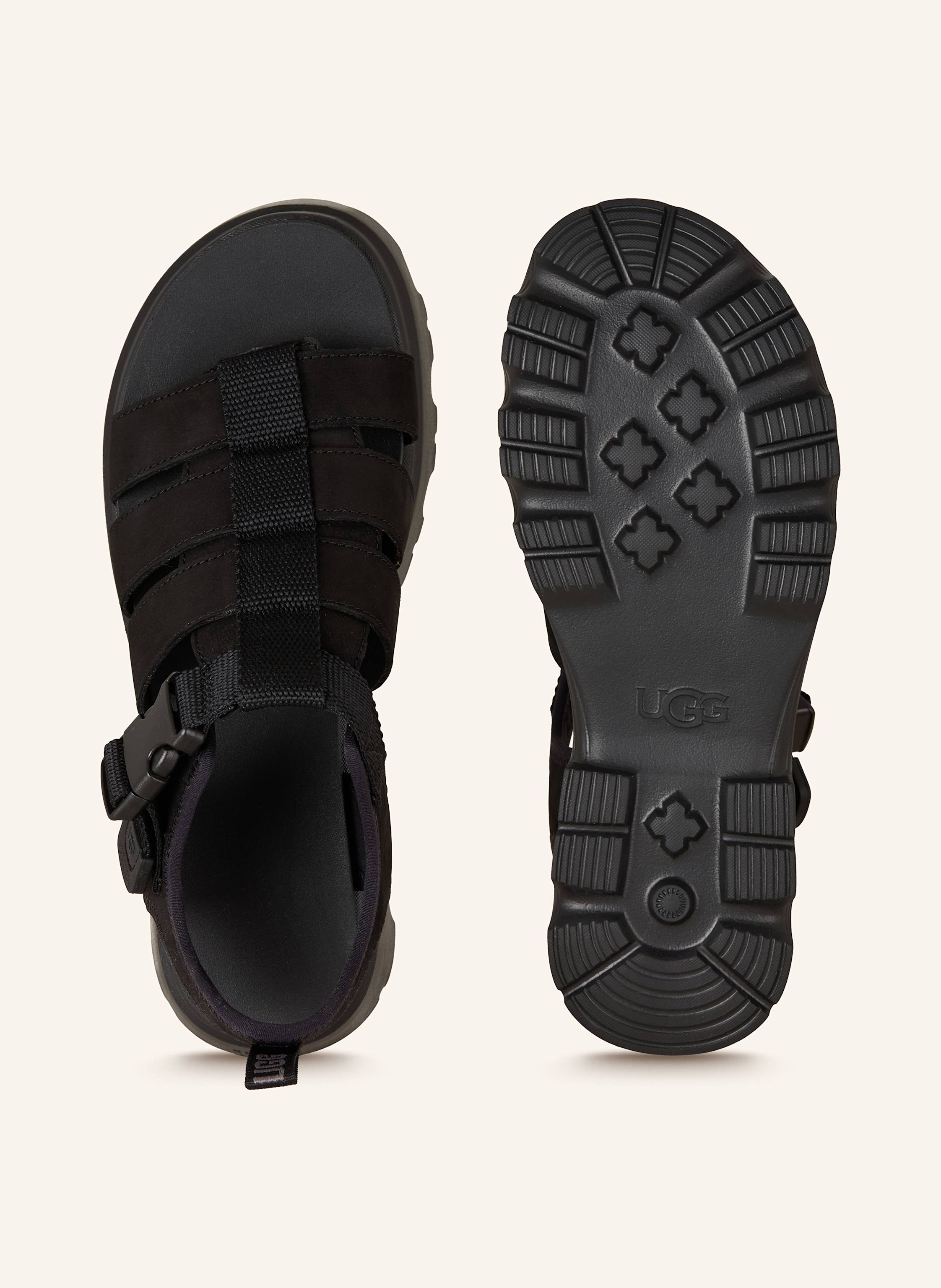 Thumbnail - Ugg Plateau-Sandalen Cora schwarz