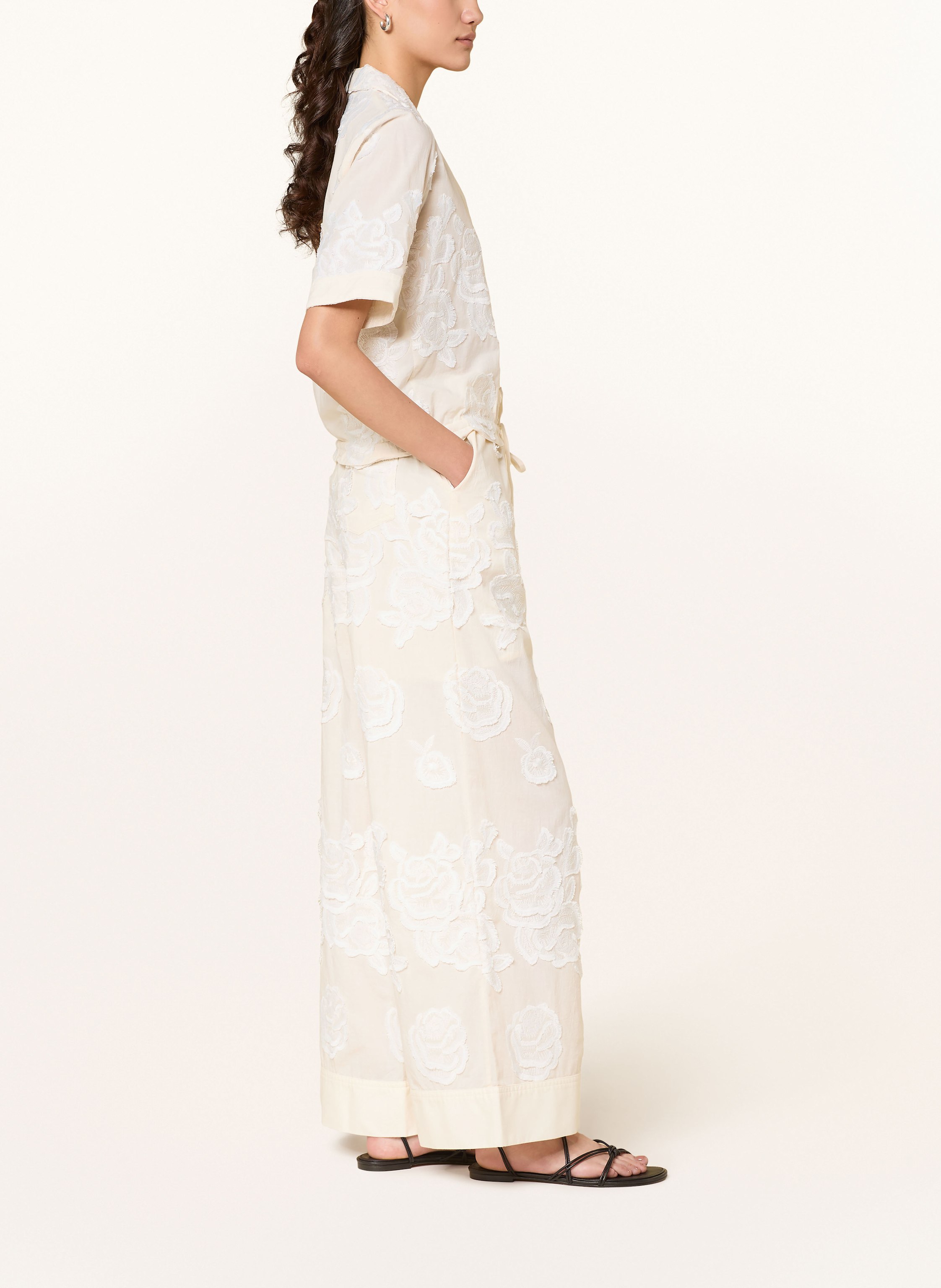 Thumbnail - Rouge Vila Marlenehose weiss