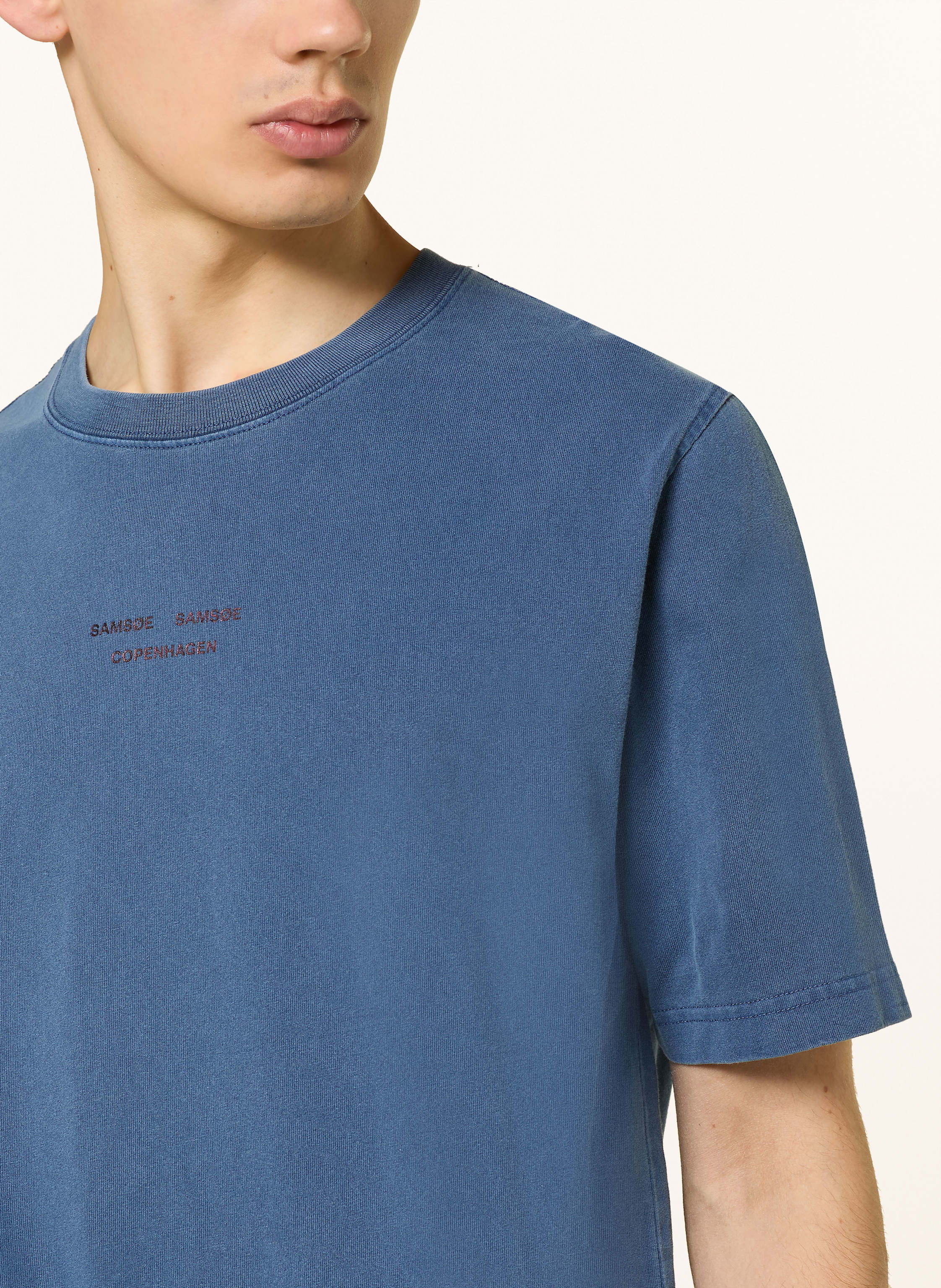 Thumbnail - Samsøe  Samsøe T-Shirt Samarcus blau