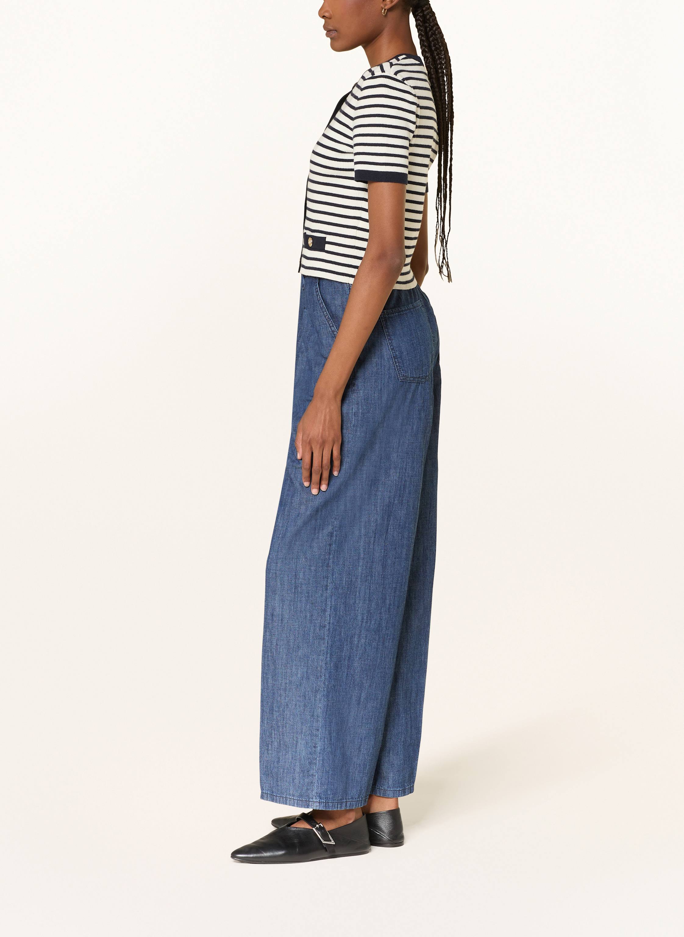 Thumbnail - Cambio Wide Leg Jeans Alina blau