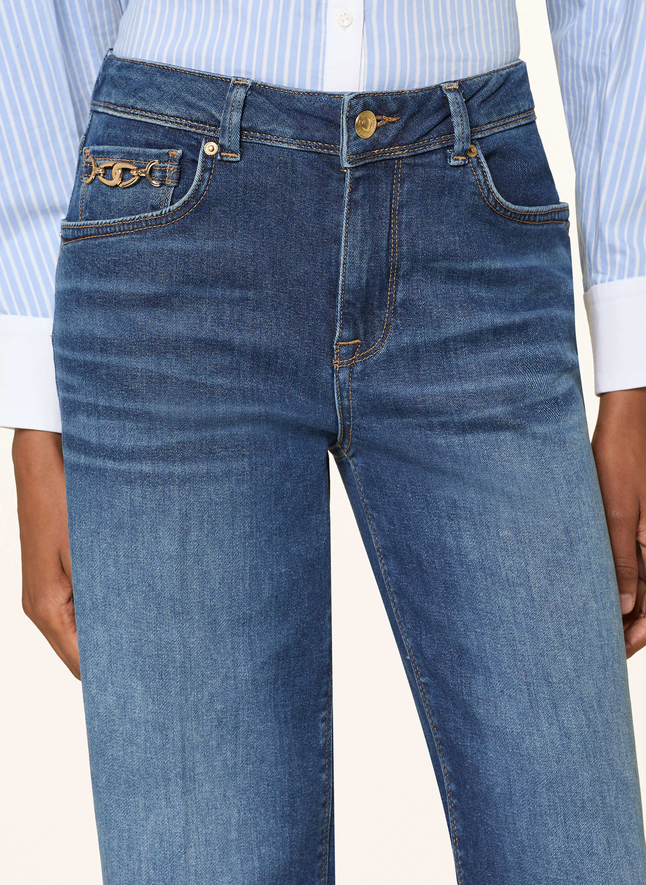 Thumbnail - Raffaello Rossi Straight Jeans Kira blau