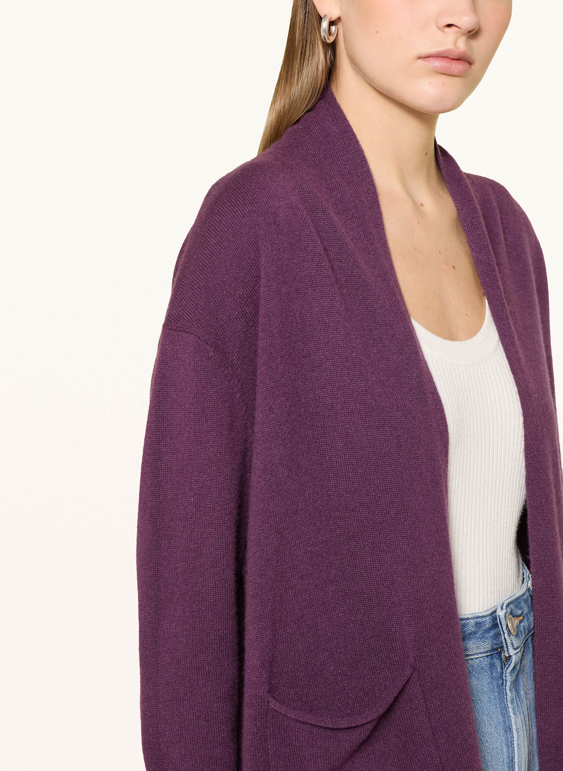 Thumbnail - Darling Harbour Strickhülle Aus Cashmere lila