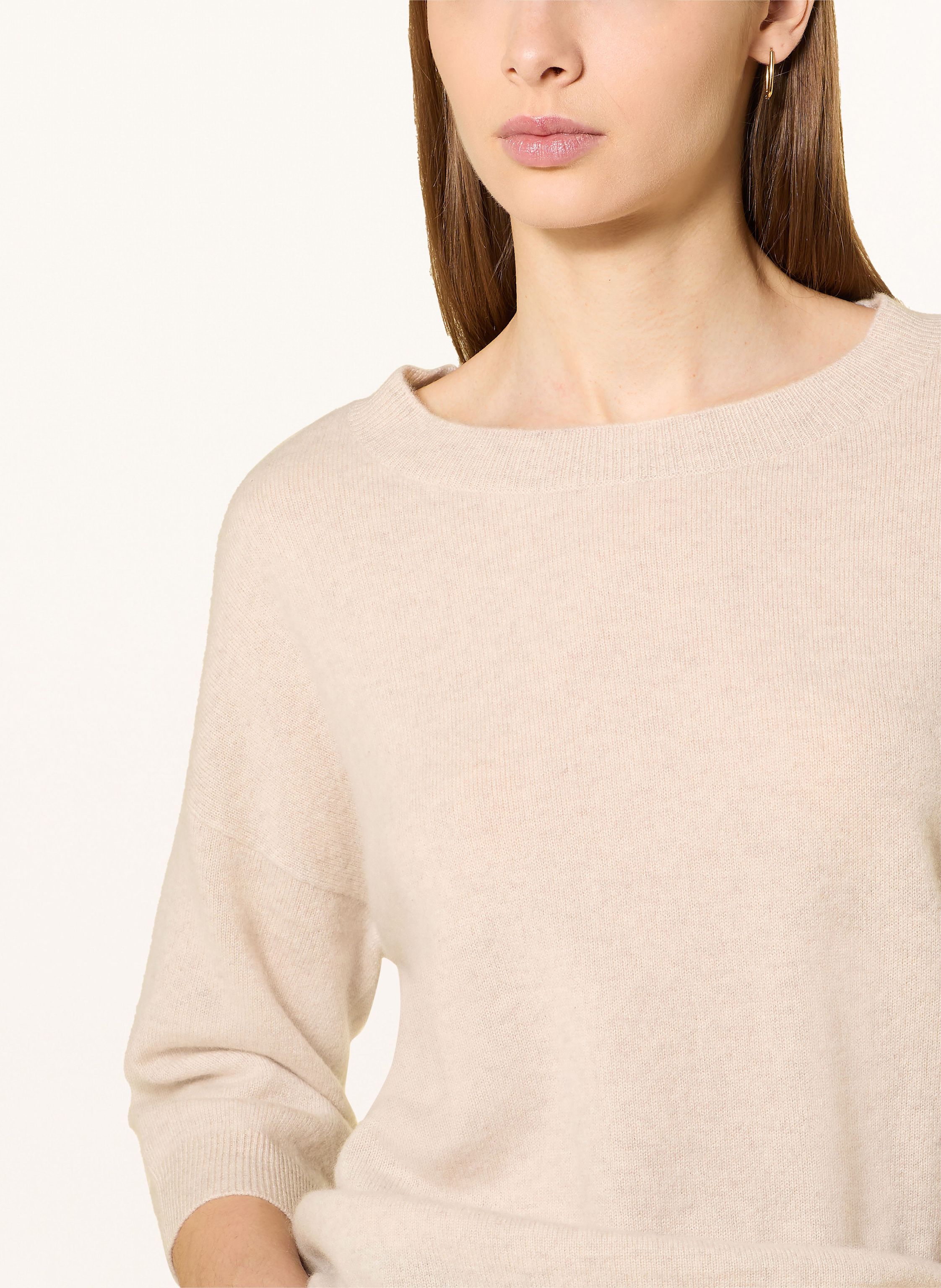 Thumbnail - Darling Harbour Cashmere-Pullover Mit 3/4-Arm beige