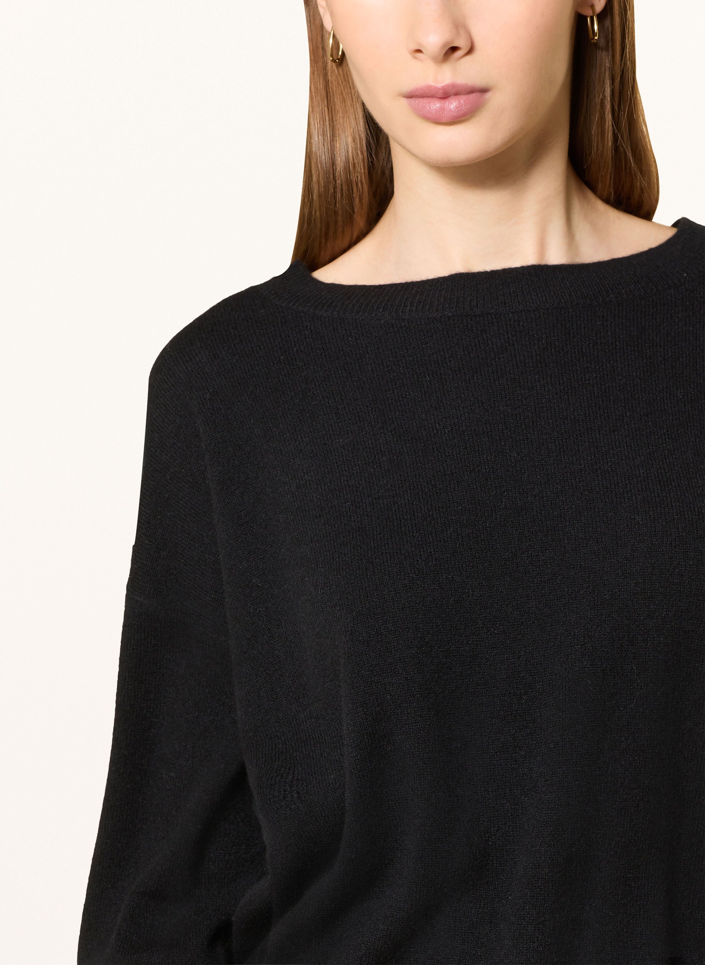 Thumbnail - Darling Harbour Cashmere-Pullover Mit 3/4-Arm schwarz