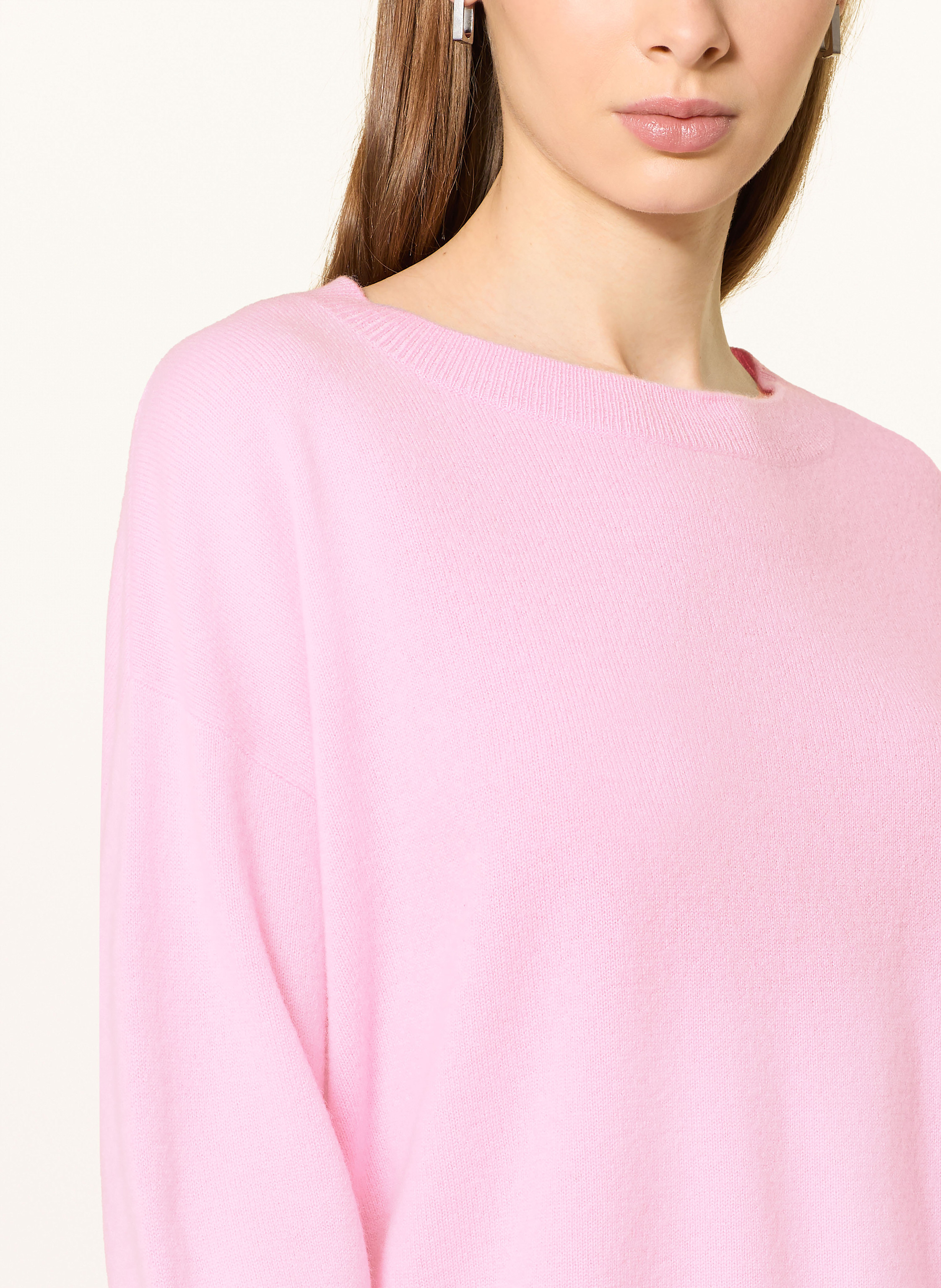 Thumbnail - Darling Harbour Cashmere-Pullover Mit 3/4-Arm rosa