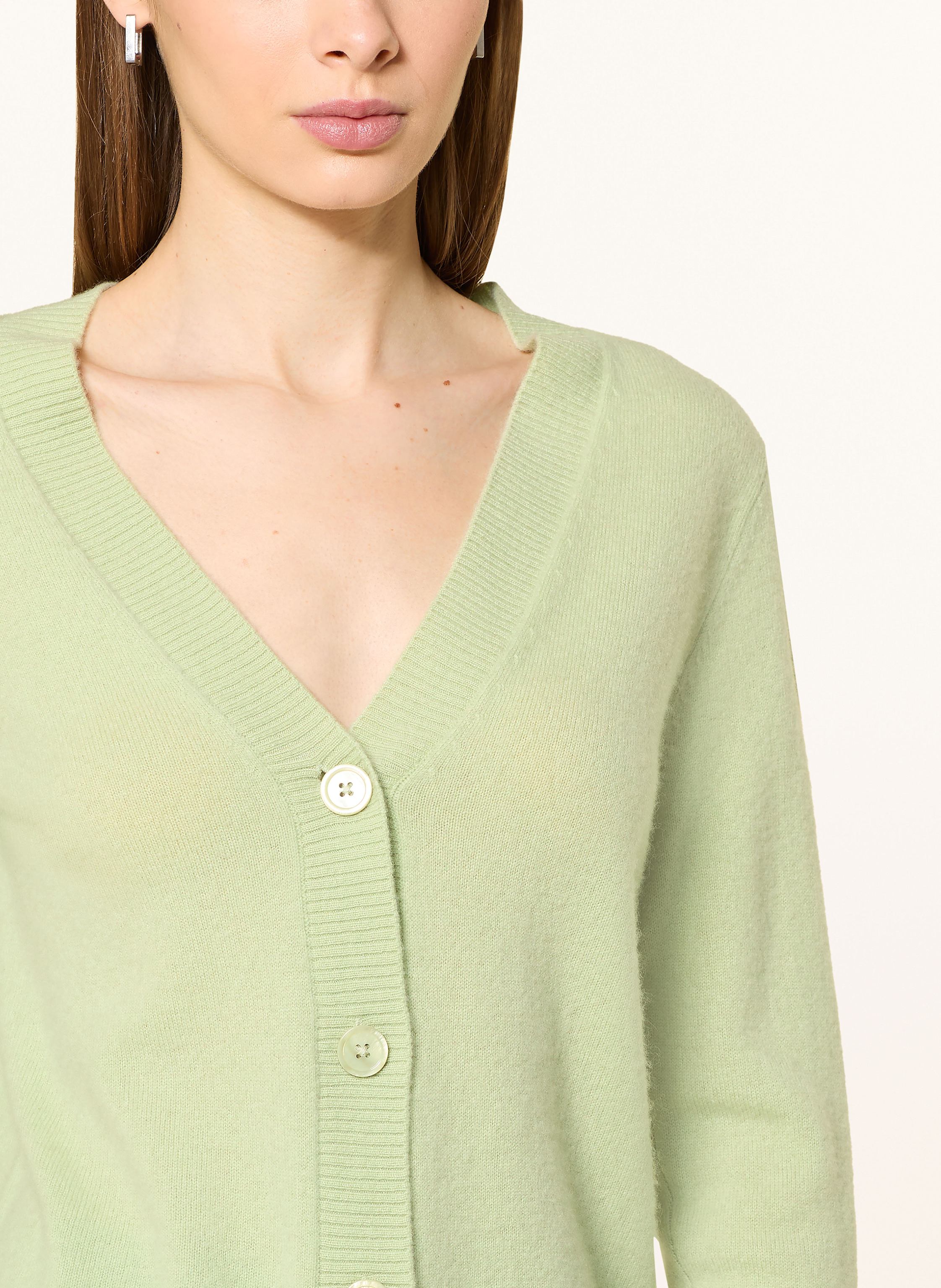 Thumbnail - Darling Harbour Strickjacke Aus Cashmere gruen