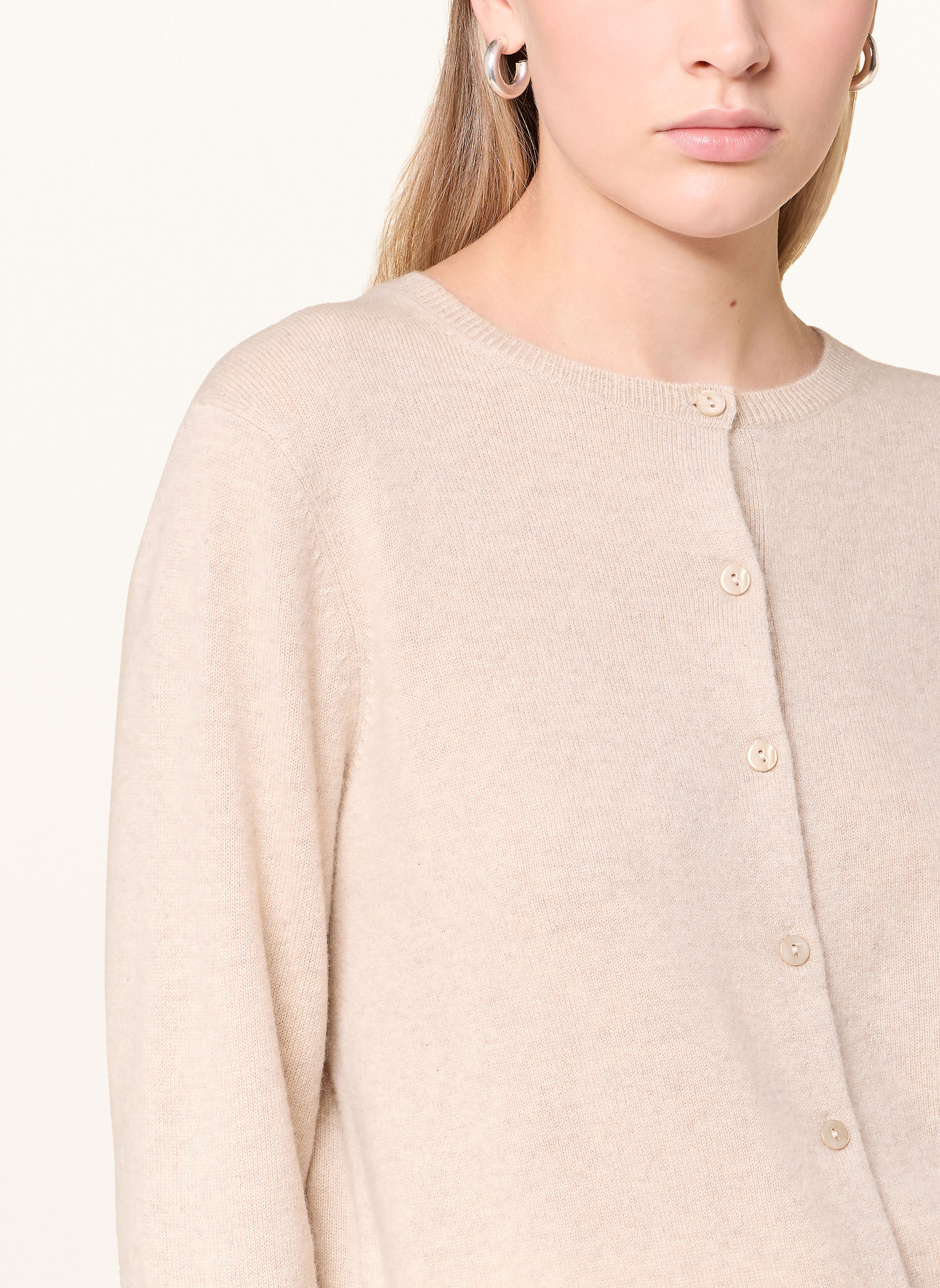 Thumbnail - Darling Harbour Strickjacke Aus Cashmere beige