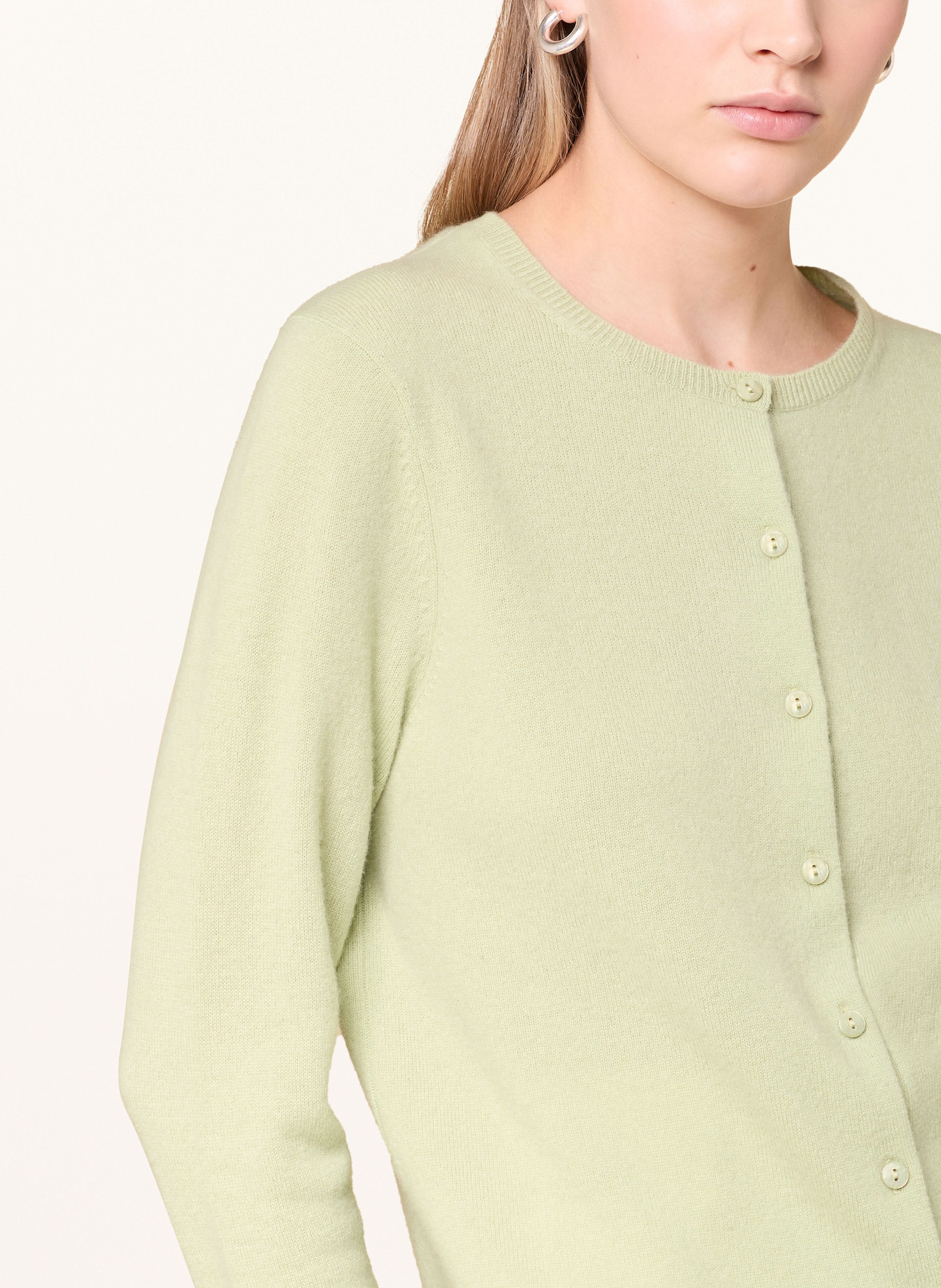 Thumbnail - Darling Harbour Strickjacke Aus Cashmere gruen