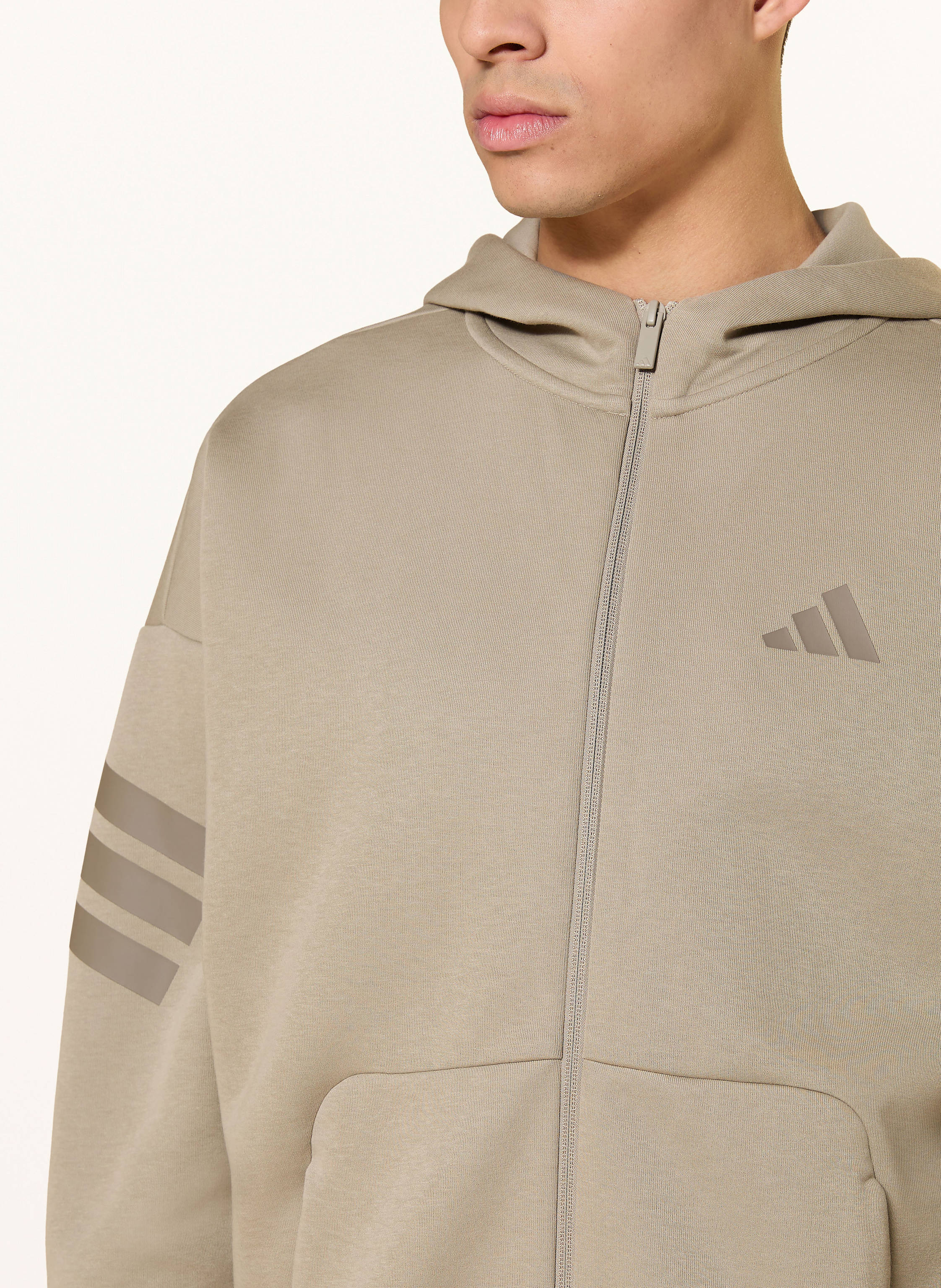 Thumbnail - Adidas Sweatjacke Future Icons Three Stripes beige