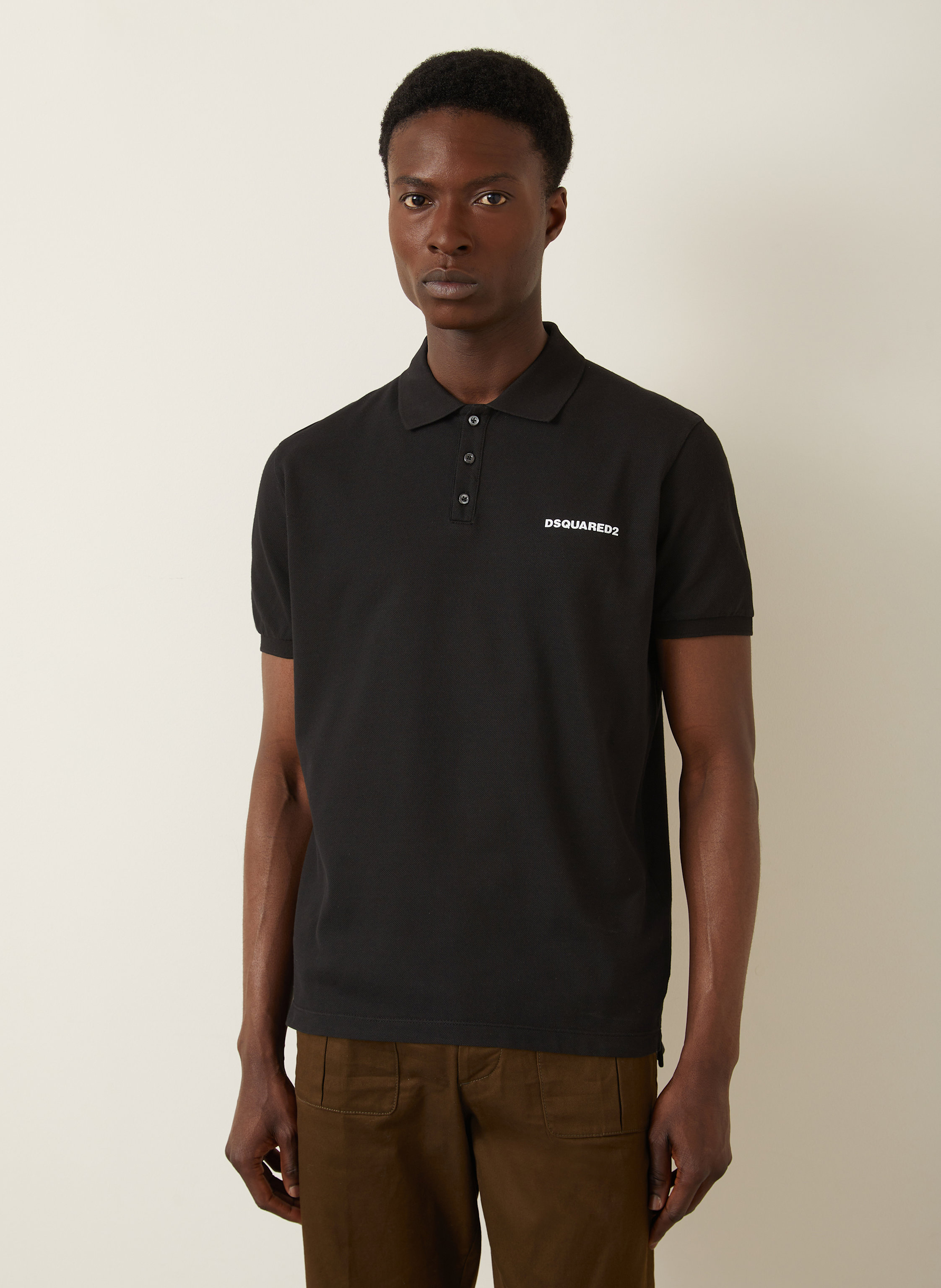 Thumbnail - dsquared2 Piqué-Poloshirt schwarz