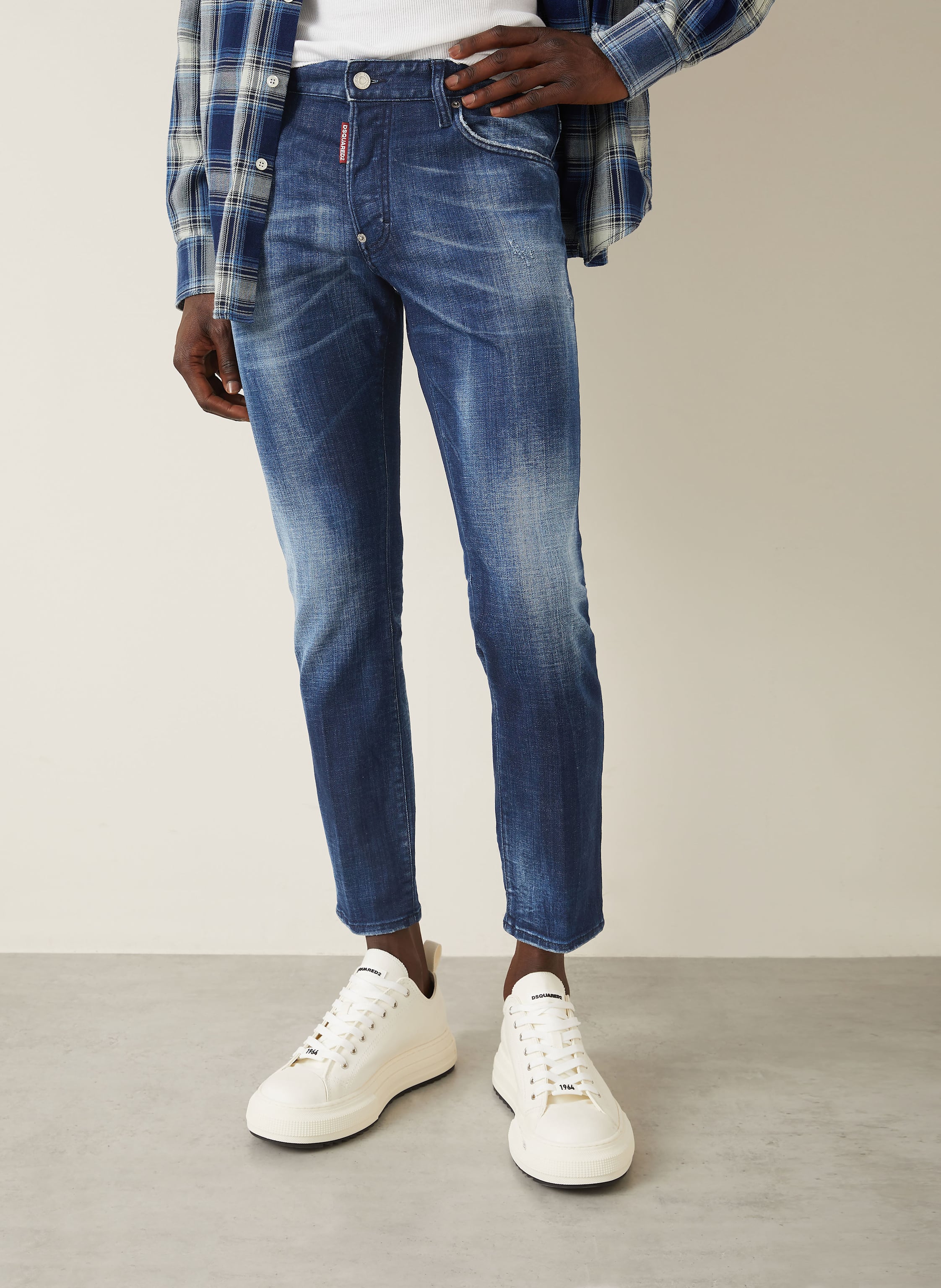 Thumbnail - dsquared2 Jeans Skater Slim Fit blau