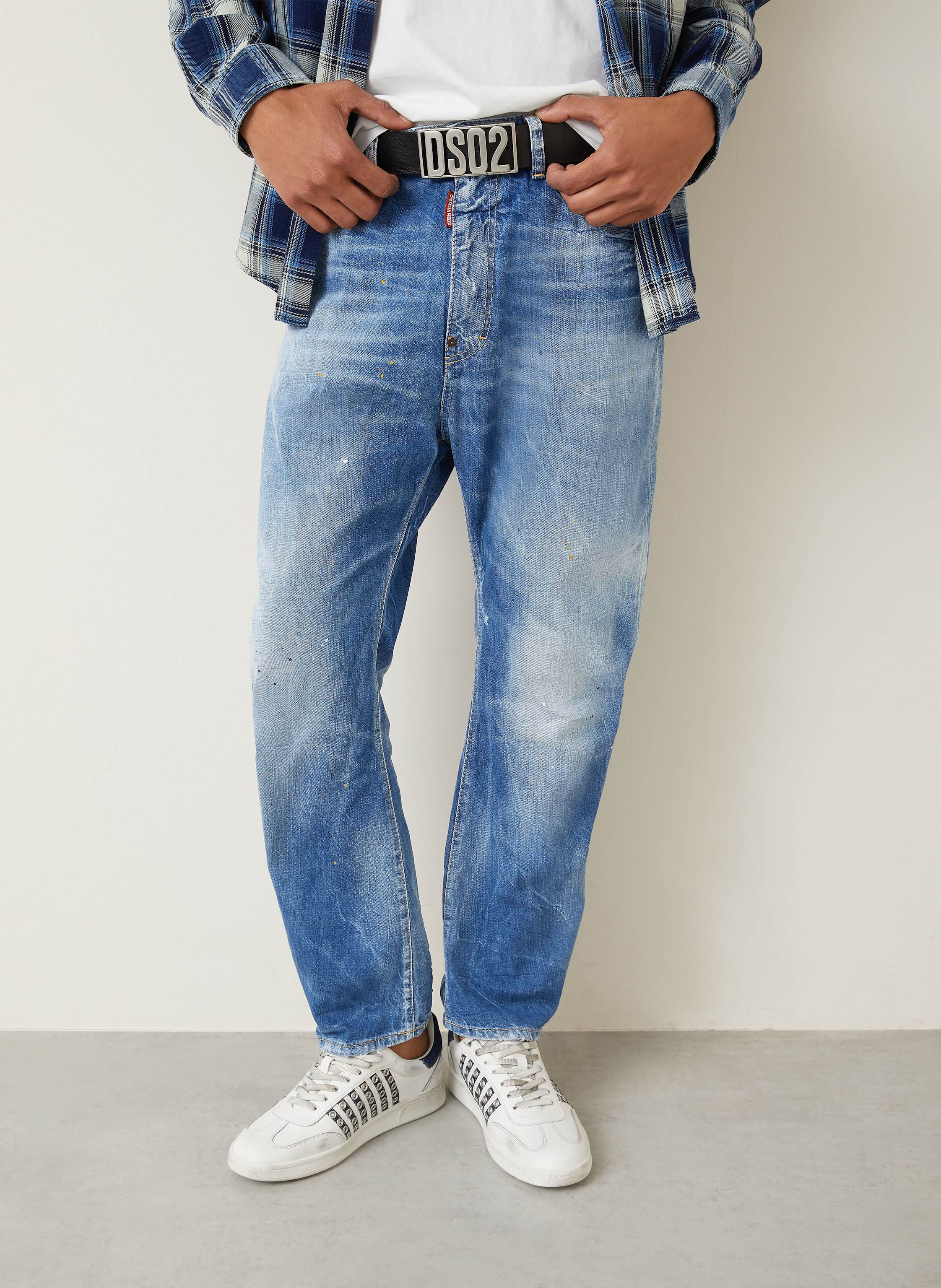 Thumbnail - dsquared2 Jeans London Bro Regular Fit blau