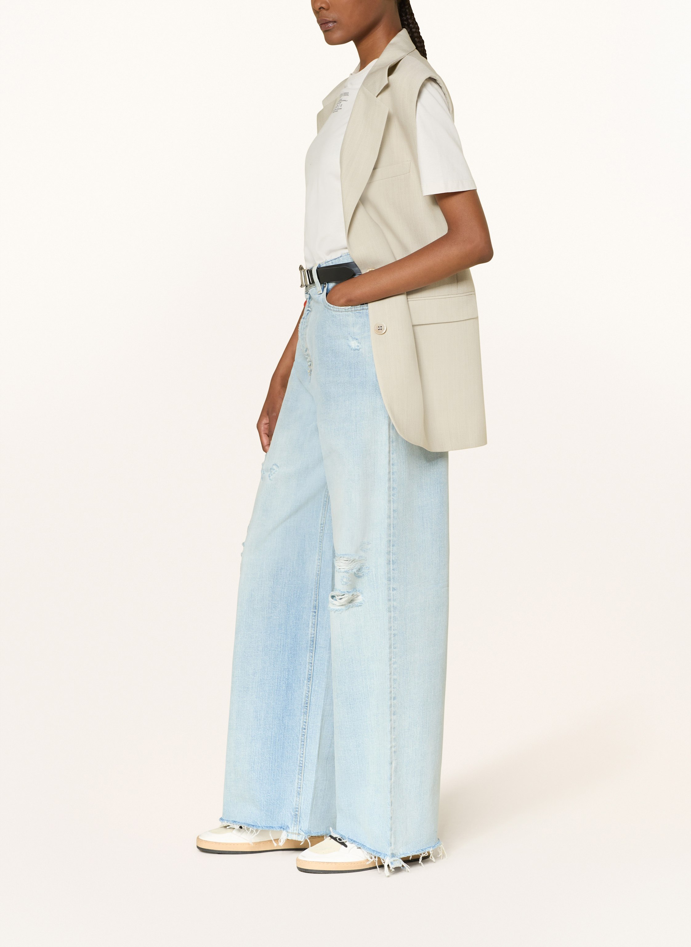 Thumbnail - Golden Goose Boyfriend Jeans Journey blau