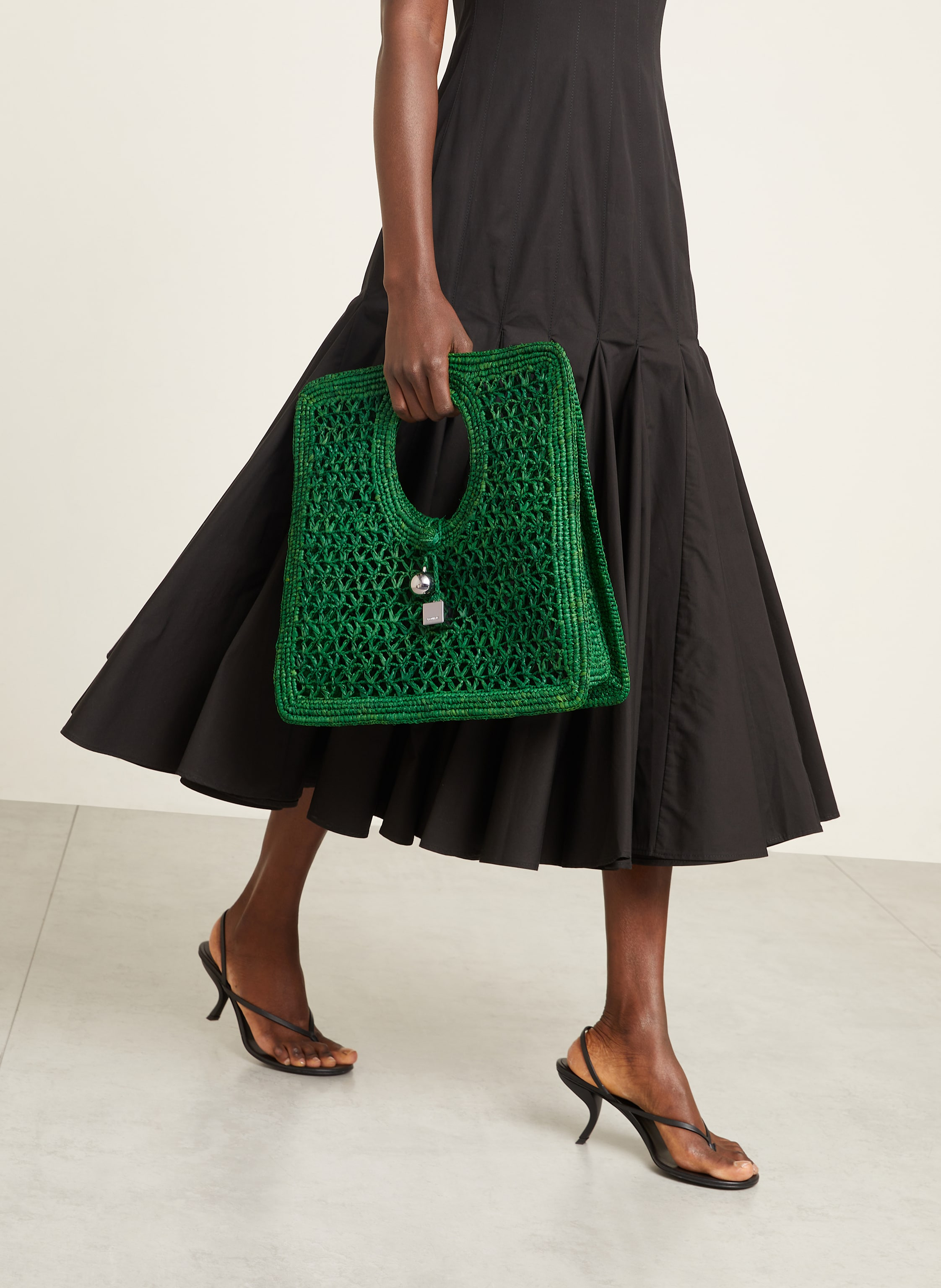 Thumbnail - Jacquemus Shopper Le Petit Carre Spiaggia gruen