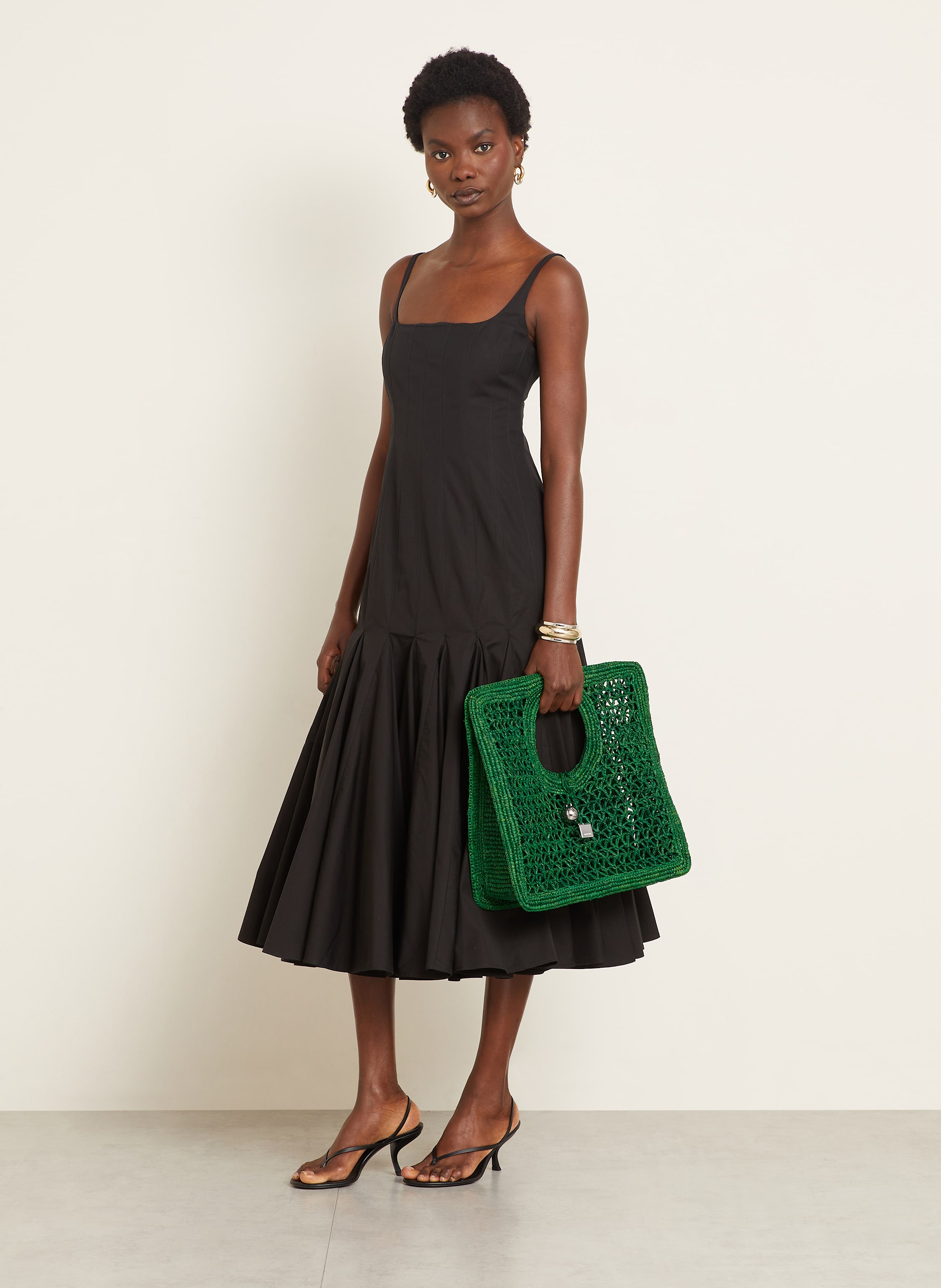 Thumbnail - Jacquemus Shopper Le Petit Carre Spiaggia gruen