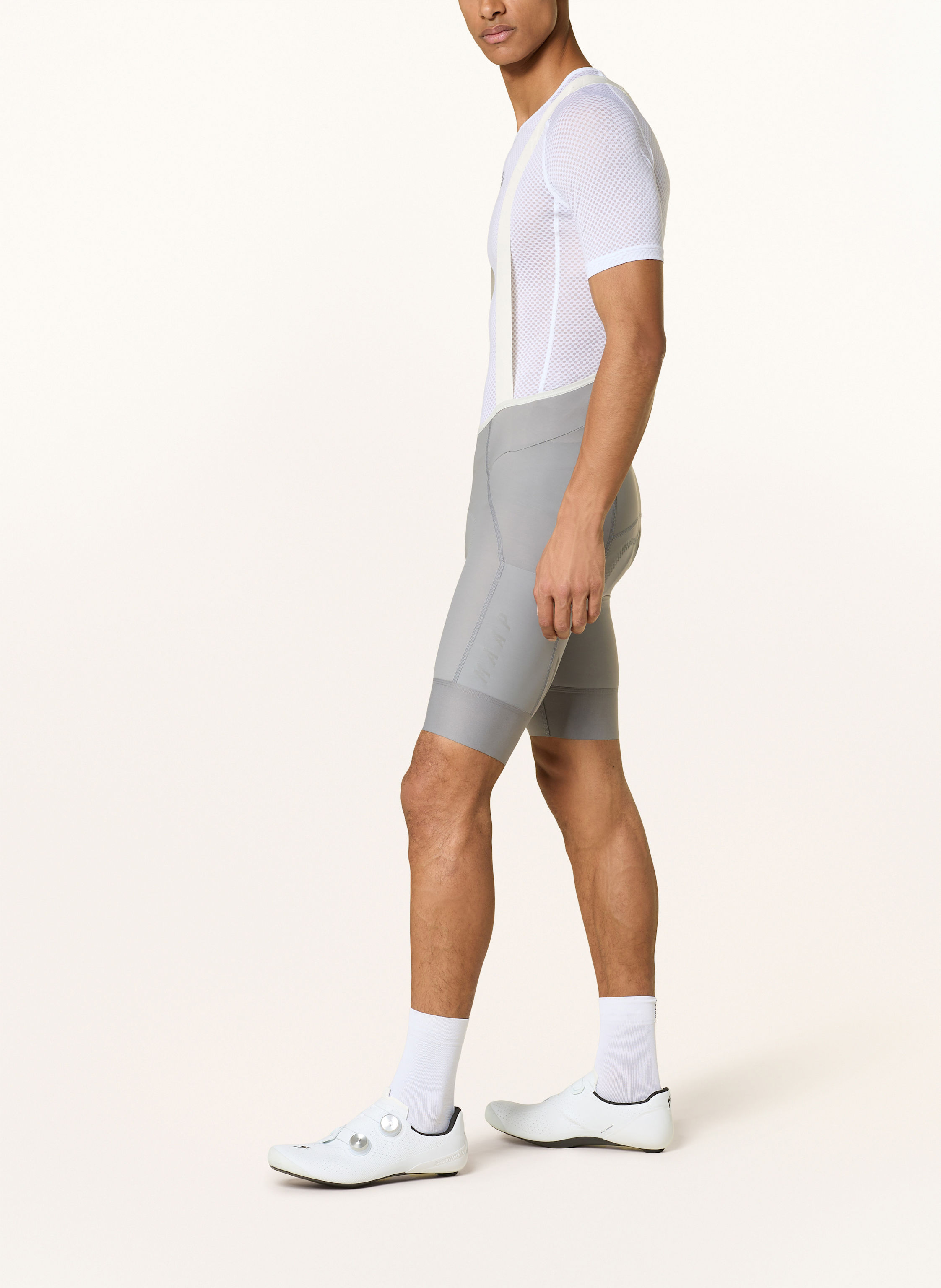 Thumbnail - Maap Radhose Team Bib Evo Cargo Mit Trägern Und Gepolstertem Einsatz grau