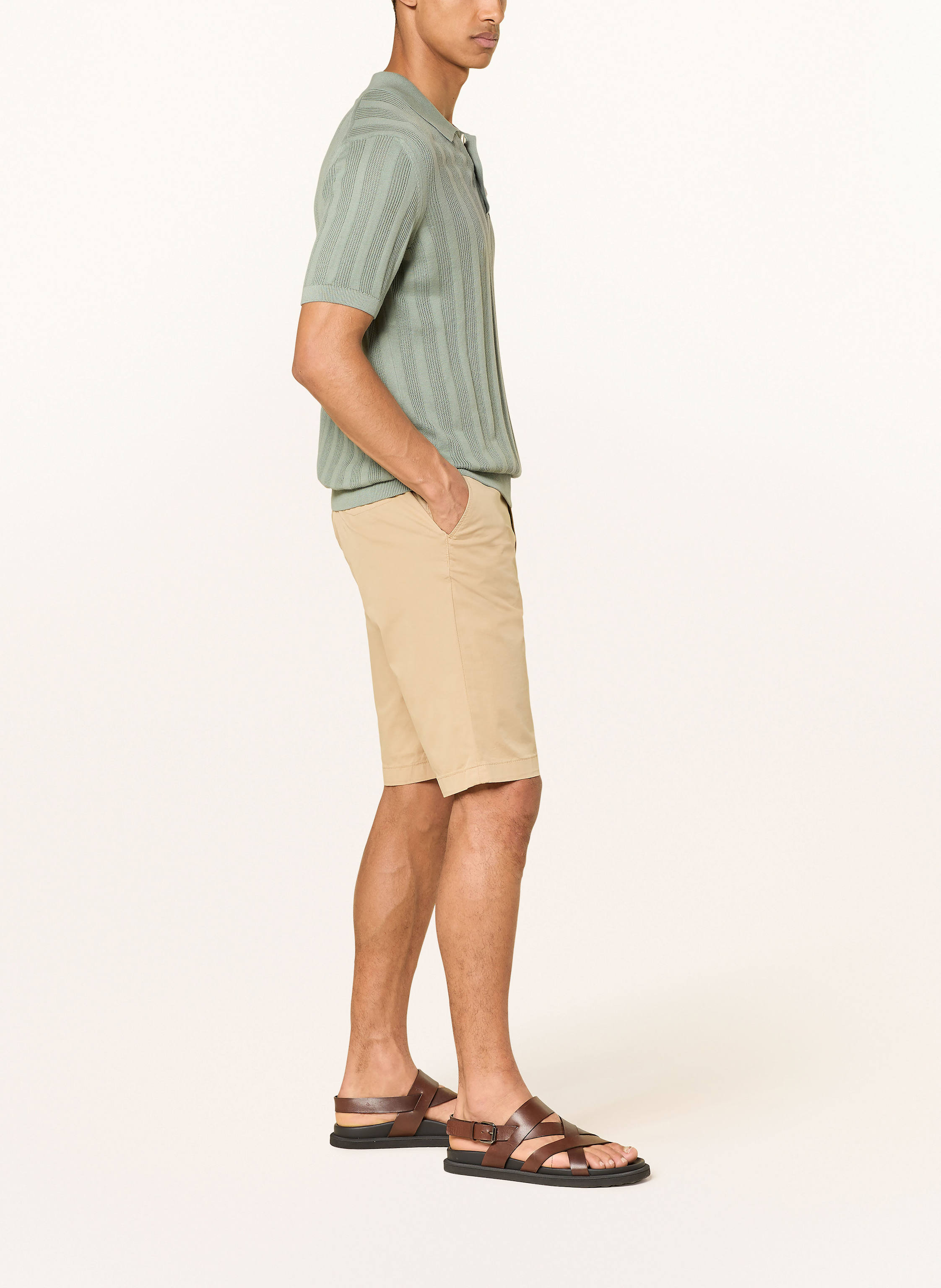 Thumbnail - Baldessarini Chinoshorts Regular Fit beige