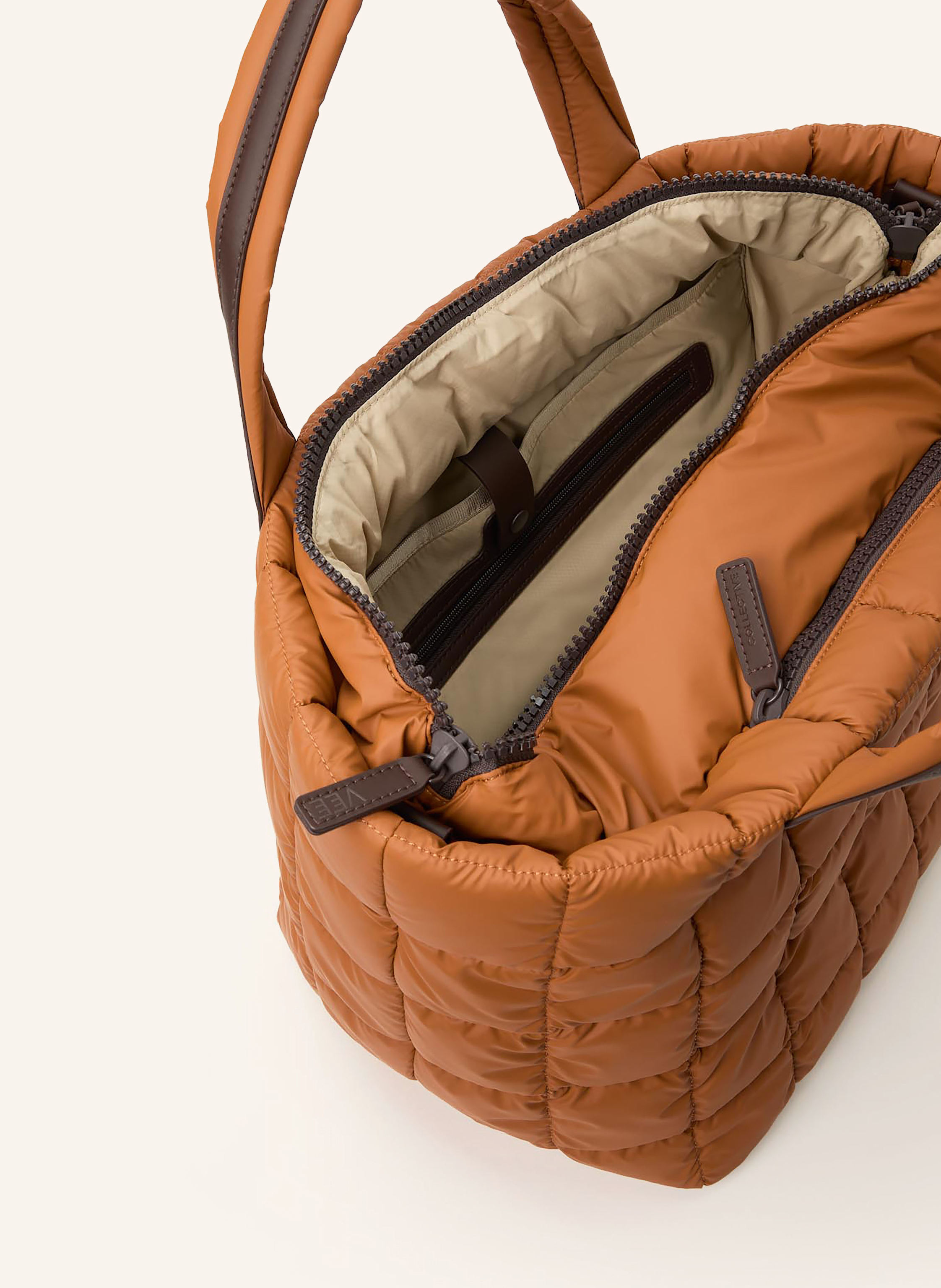 Thumbnail - Vee Collective Shopper Porter Tote Medium braun