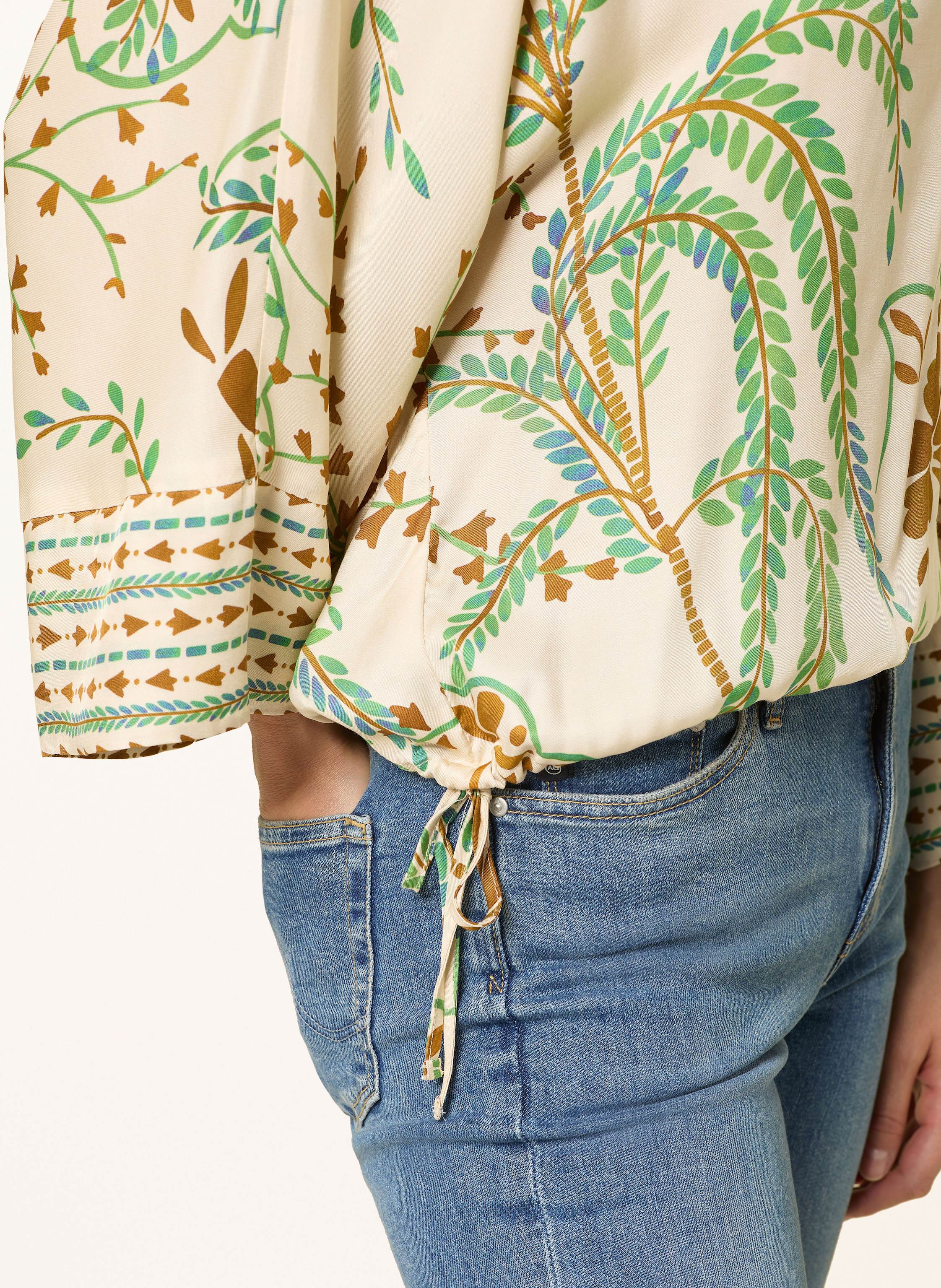 Thumbnail - Riani Blusenshirt Aus Satin Mit 3/4-Arm beige