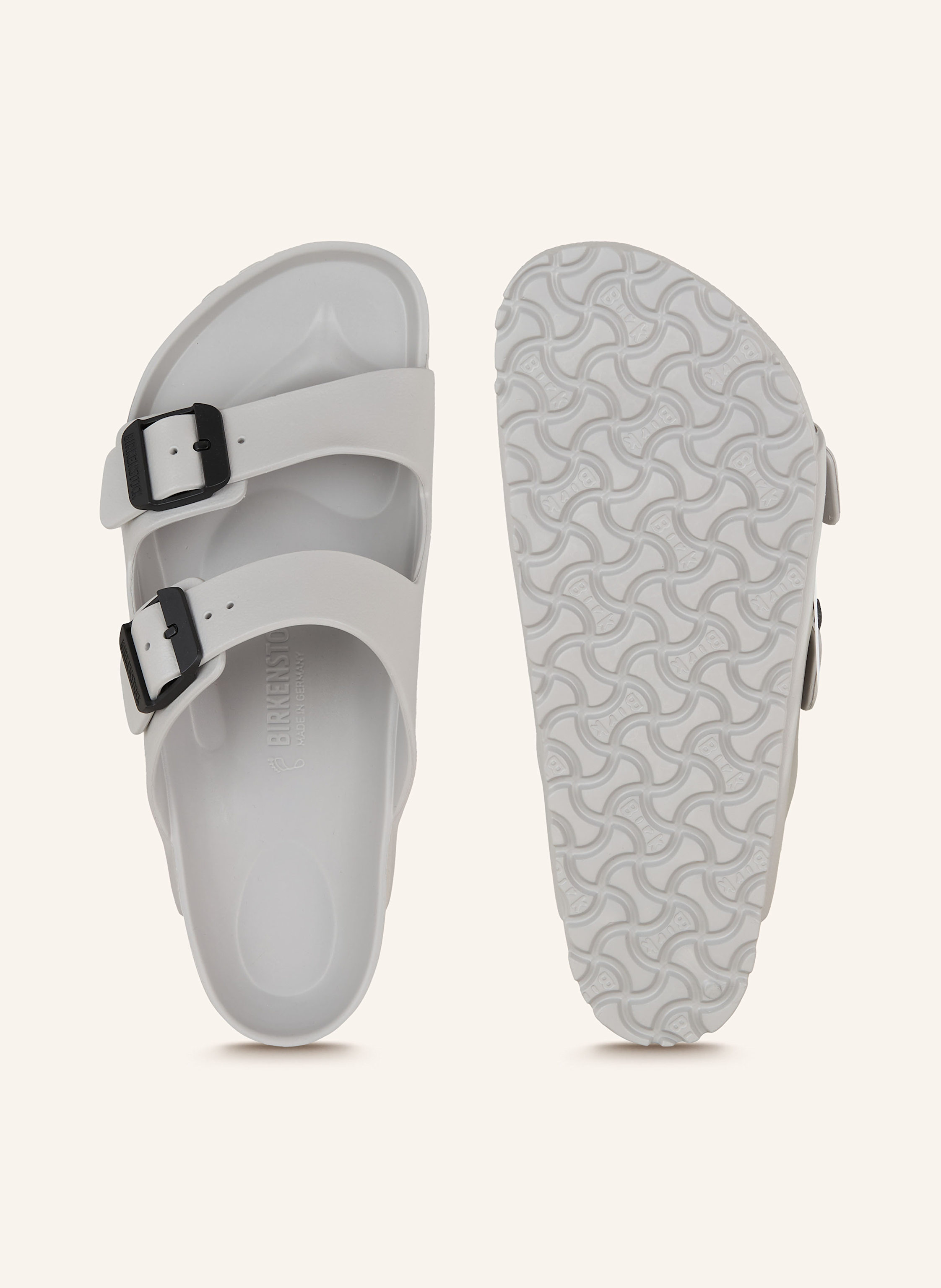 Thumbnail - Birkenstock Pantoletten Arizona Stealth Buckle Eva grau