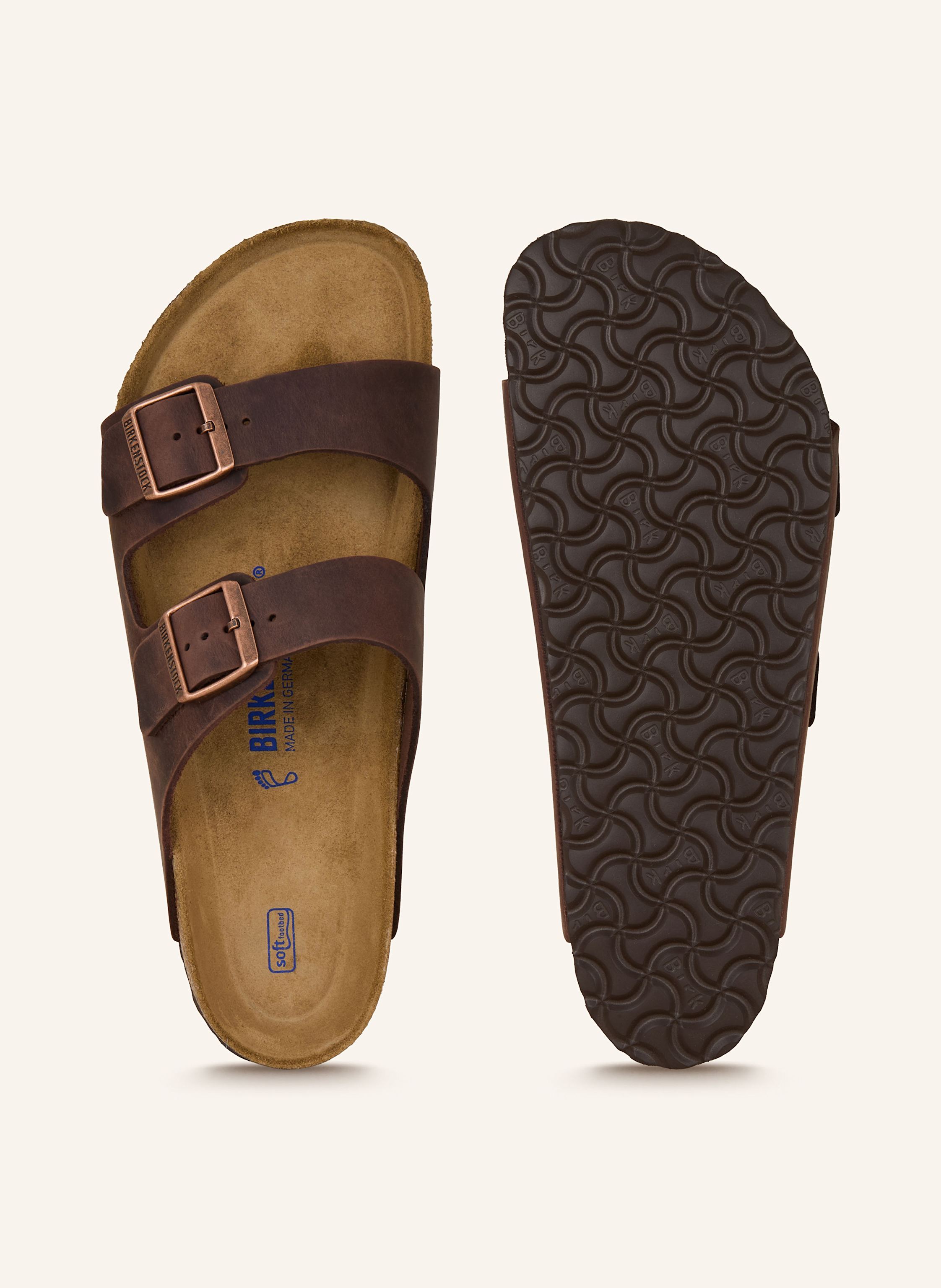 Thumbnail - Birkenstock Pantoletten Arizona Bs braun
