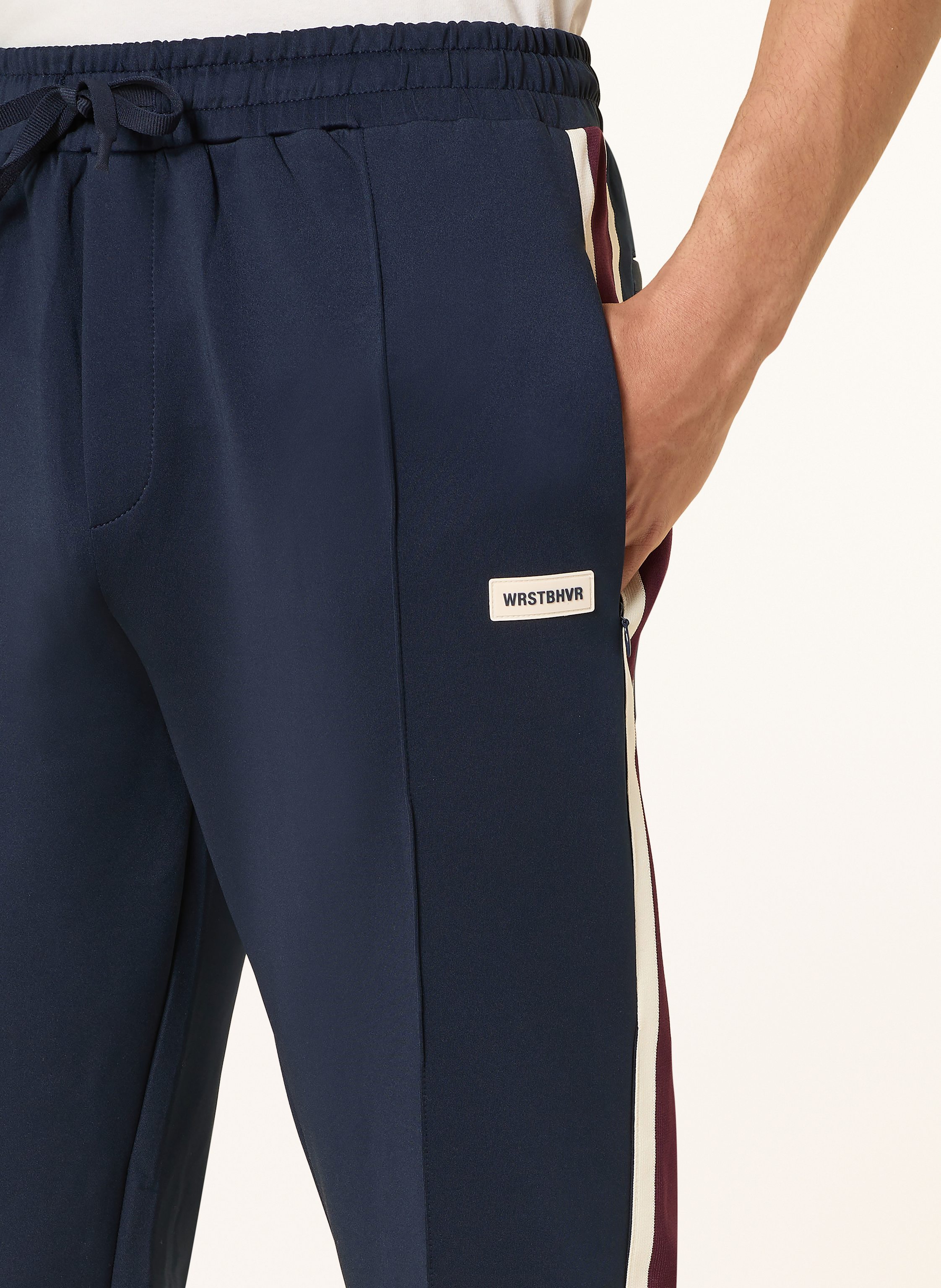 Thumbnail - Wrstbhvr Track Pants Trev v2 Mit Galonstreifen blau